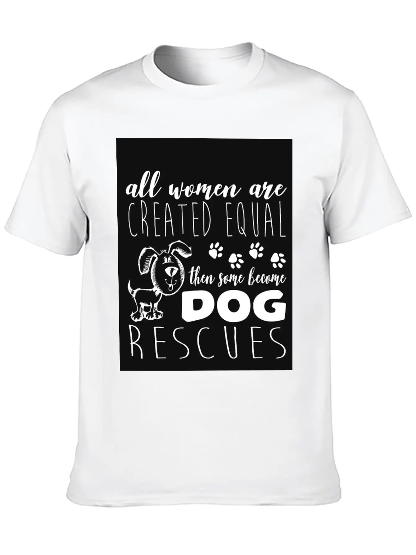 Dog - Become Dog Rescues T Shirt Casual Graphic T-Shirt – Simple And Comfortable Daily Wear