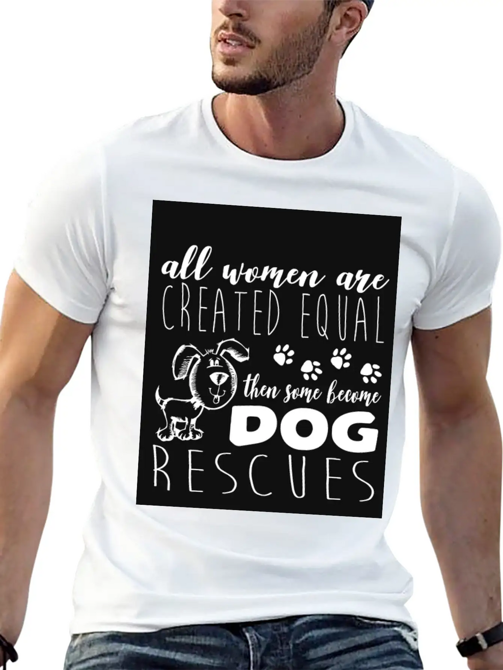 Dog - Become Dog Rescues T Shirt Unisex Casual T-Shirt – Clean Design For Daily Comfort