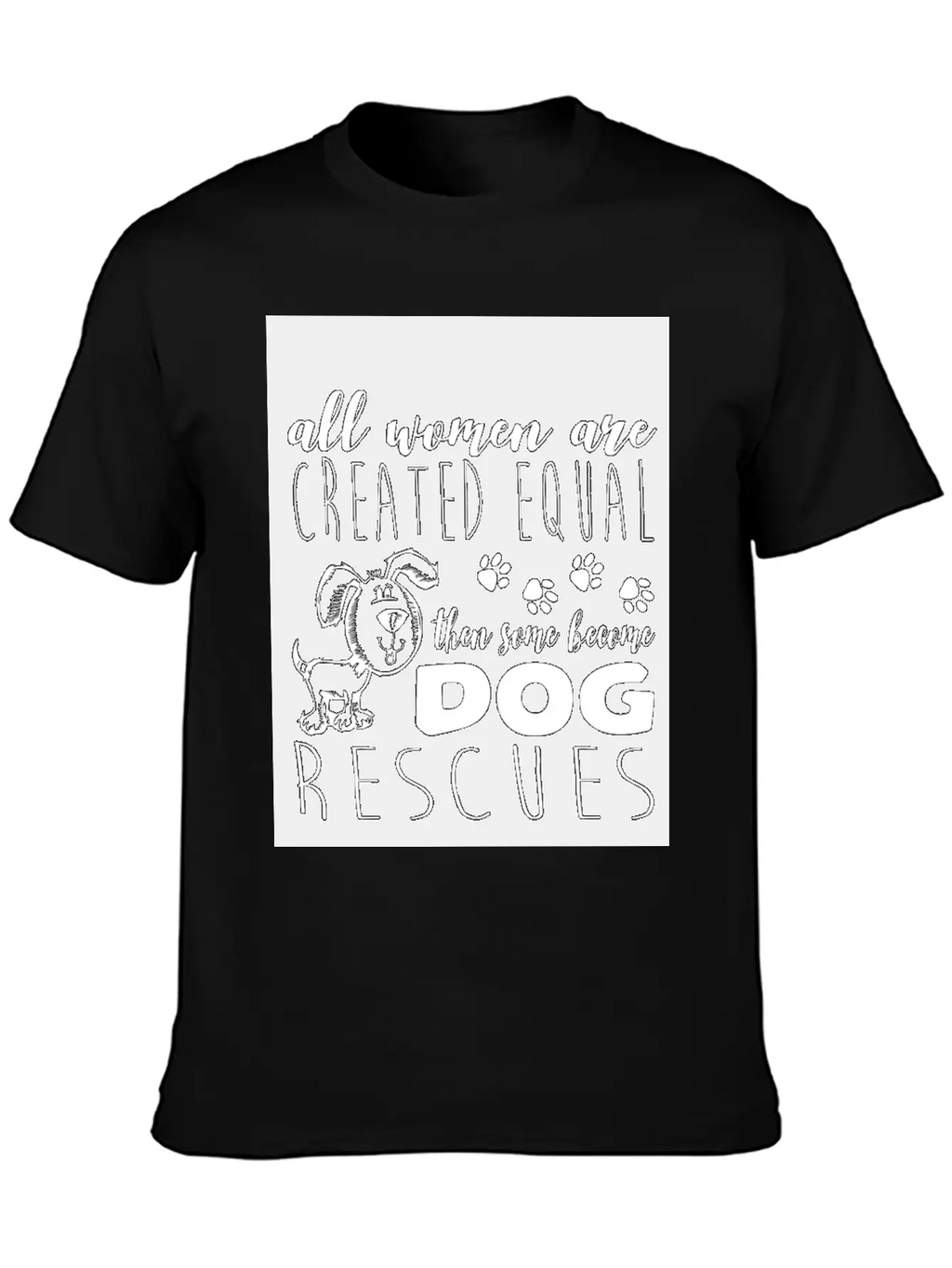 Dog - Become Dog Rescues T Shirt Unisex Casual T-Shirt – Clean Design For Daily Comfort