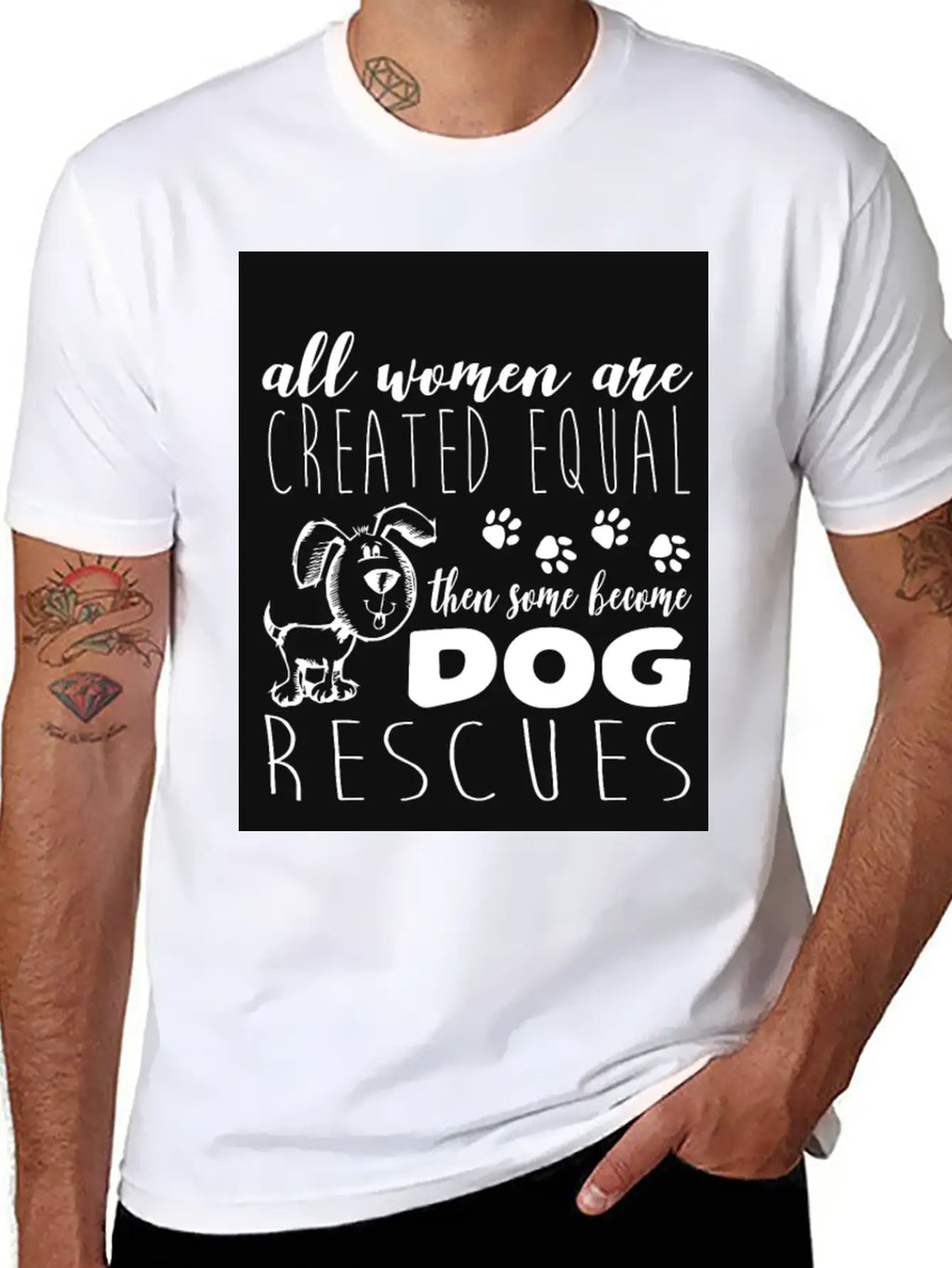 Dog - Become Dog Rescues T Shirt Unisex Casual T-Shirt – Clean Design For Daily Comfort