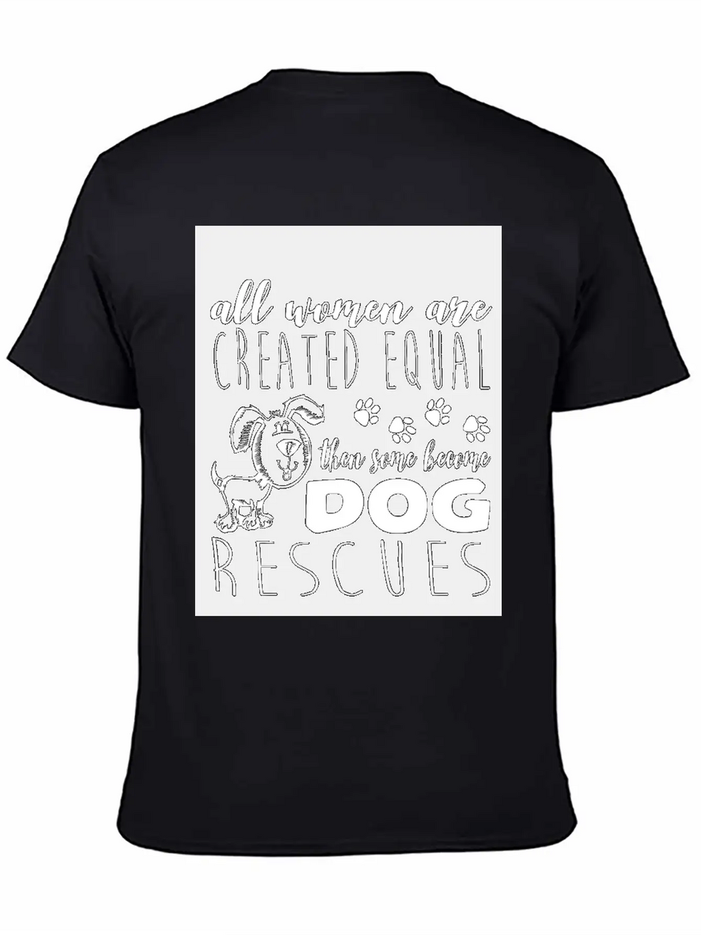 Dog - Become Dog Rescues T Shirt Unisex Casual T-Shirt – Clean Design For Daily Comfort
