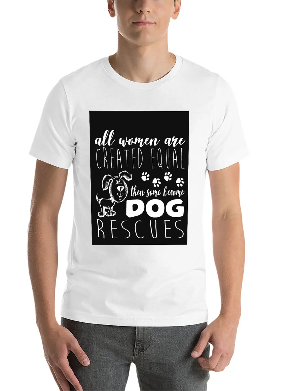 Dog - Become Dog Rescues T Shirt Unisex Casual T-Shirt – Clean Design For Daily Comfort