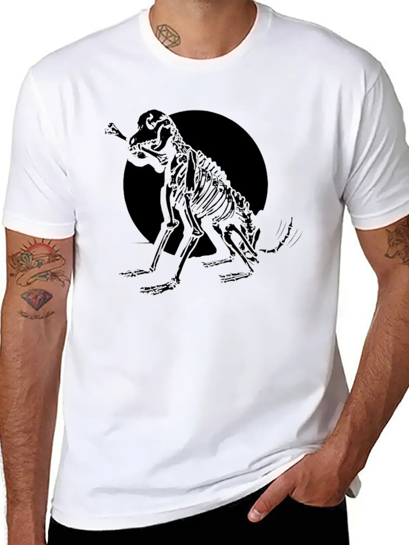 Dog Bones Unisex Casual T-Shirt – Clean Design For Daily Comfort