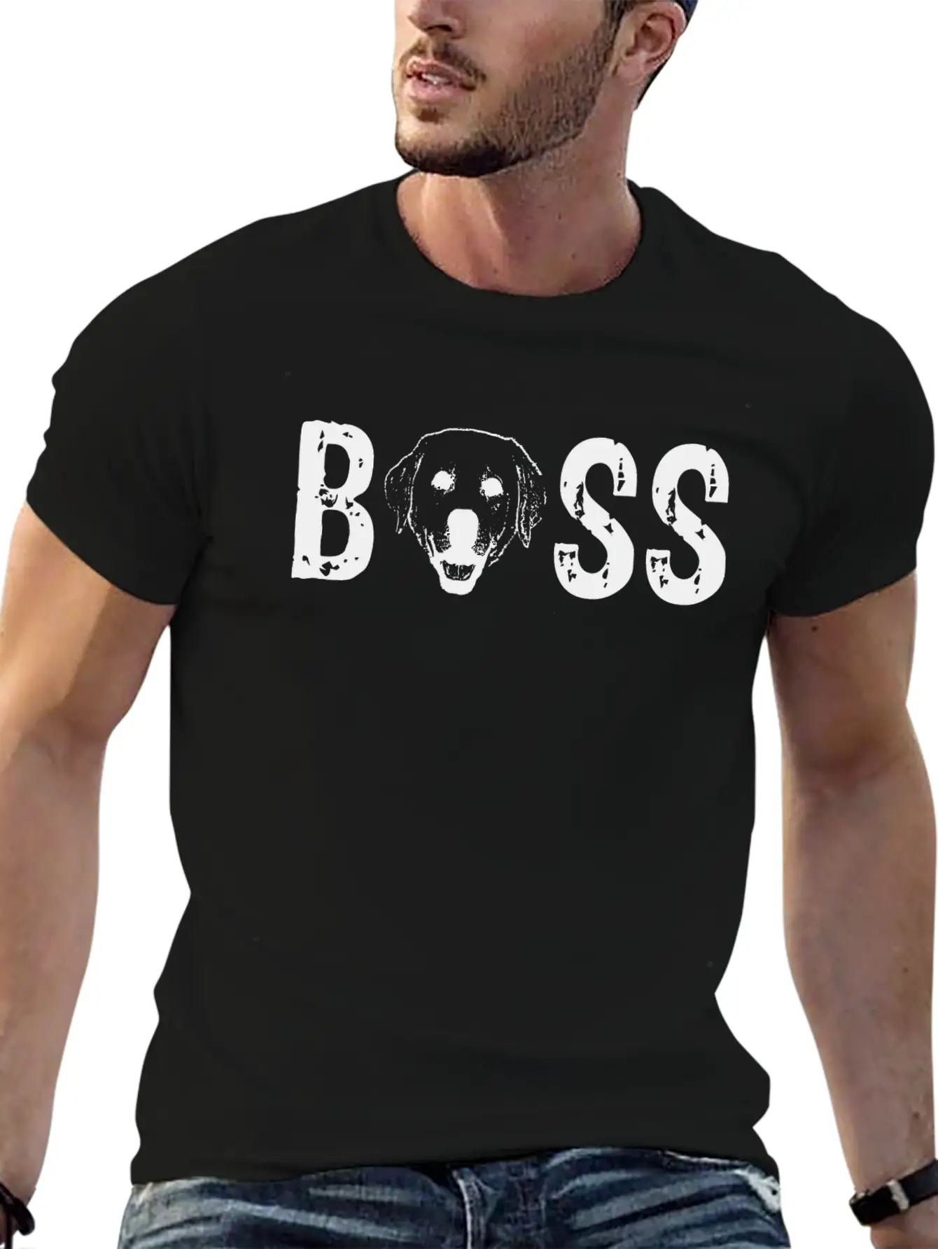 Dog Boss For Dogs Lovers Unisex Casual T-Shirt – Clean Design For Daily Comfort