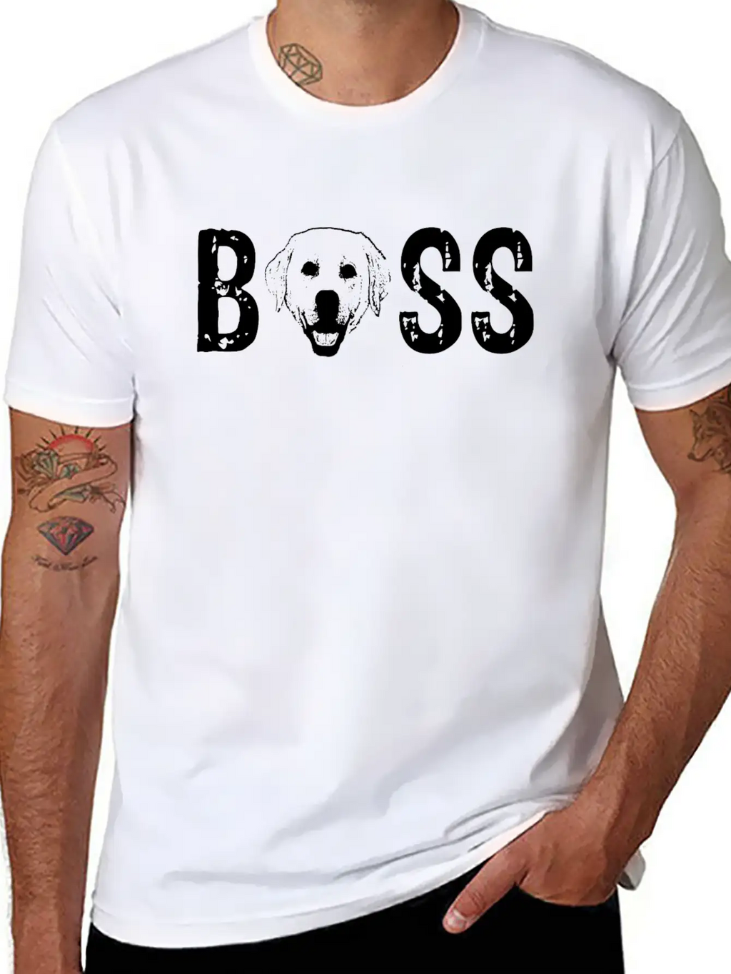 Dog Boss For Dogs Lovers Unisex Casual T-Shirt – Clean Design For Daily Comfort