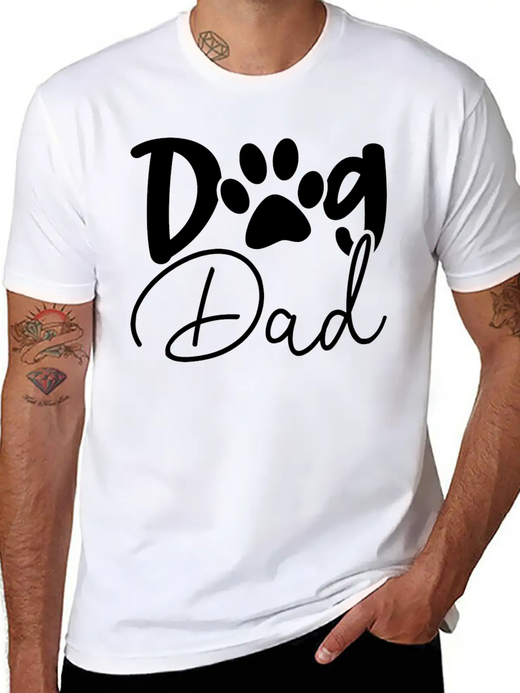 Dog Dad Dog Lover Unisex Casual T-Shirt – Clean Design For Daily Comfort