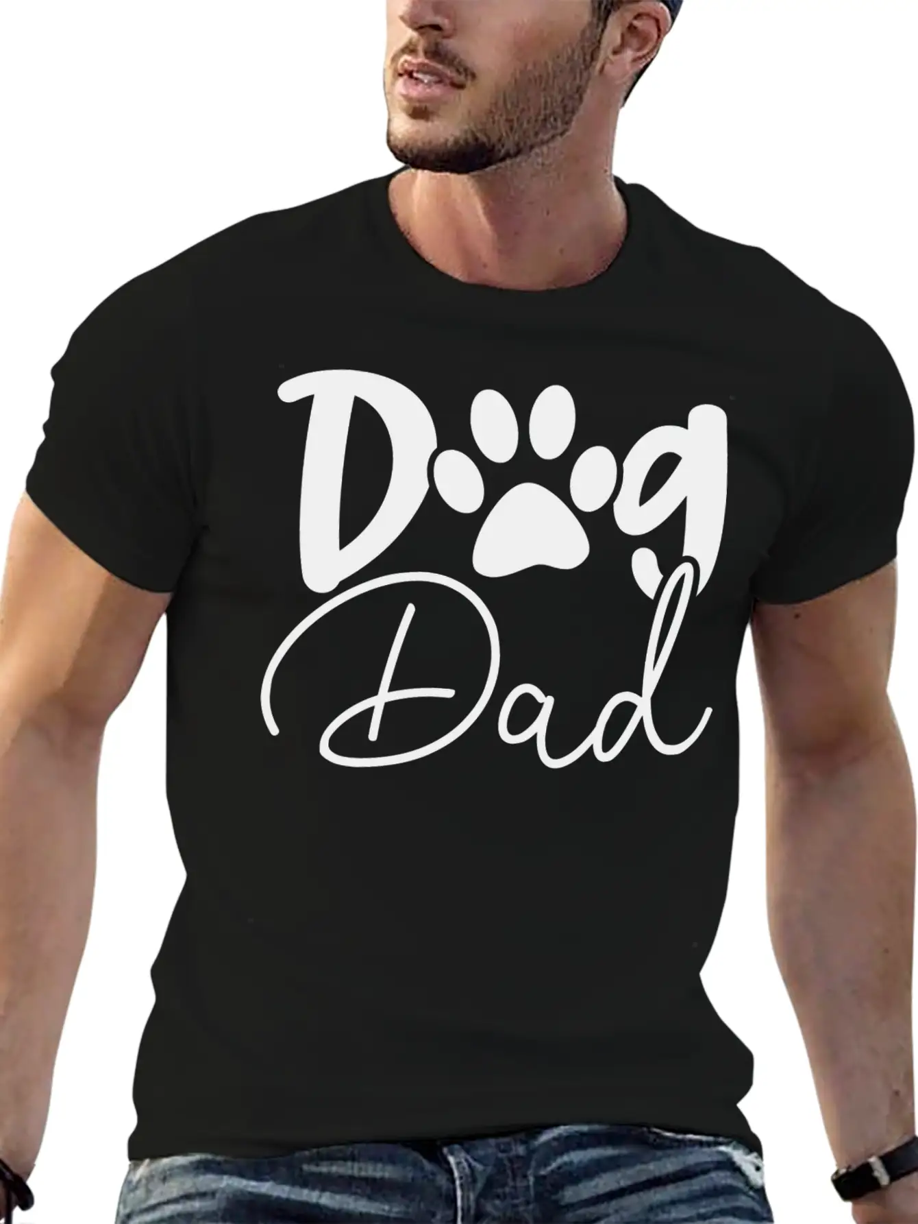 Dog Dad Dog Lover Unisex Casual T-Shirt – Clean Design For Daily Comfort