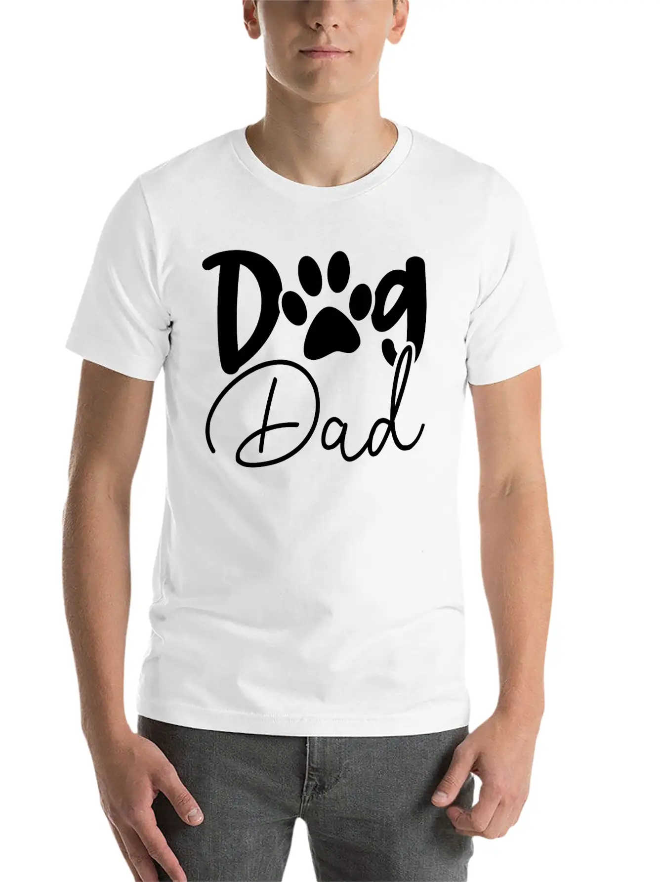 Dog Dad Dog Lover Unisex Casual T-Shirt – Clean Design For Daily Comfort