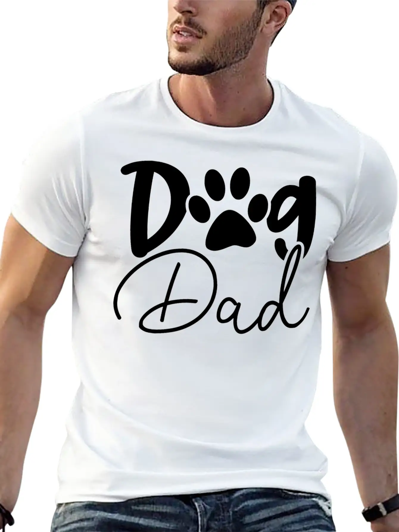 Dog Dad Dog Lover Unisex Casual T-Shirt – Clean Design For Daily Comfort