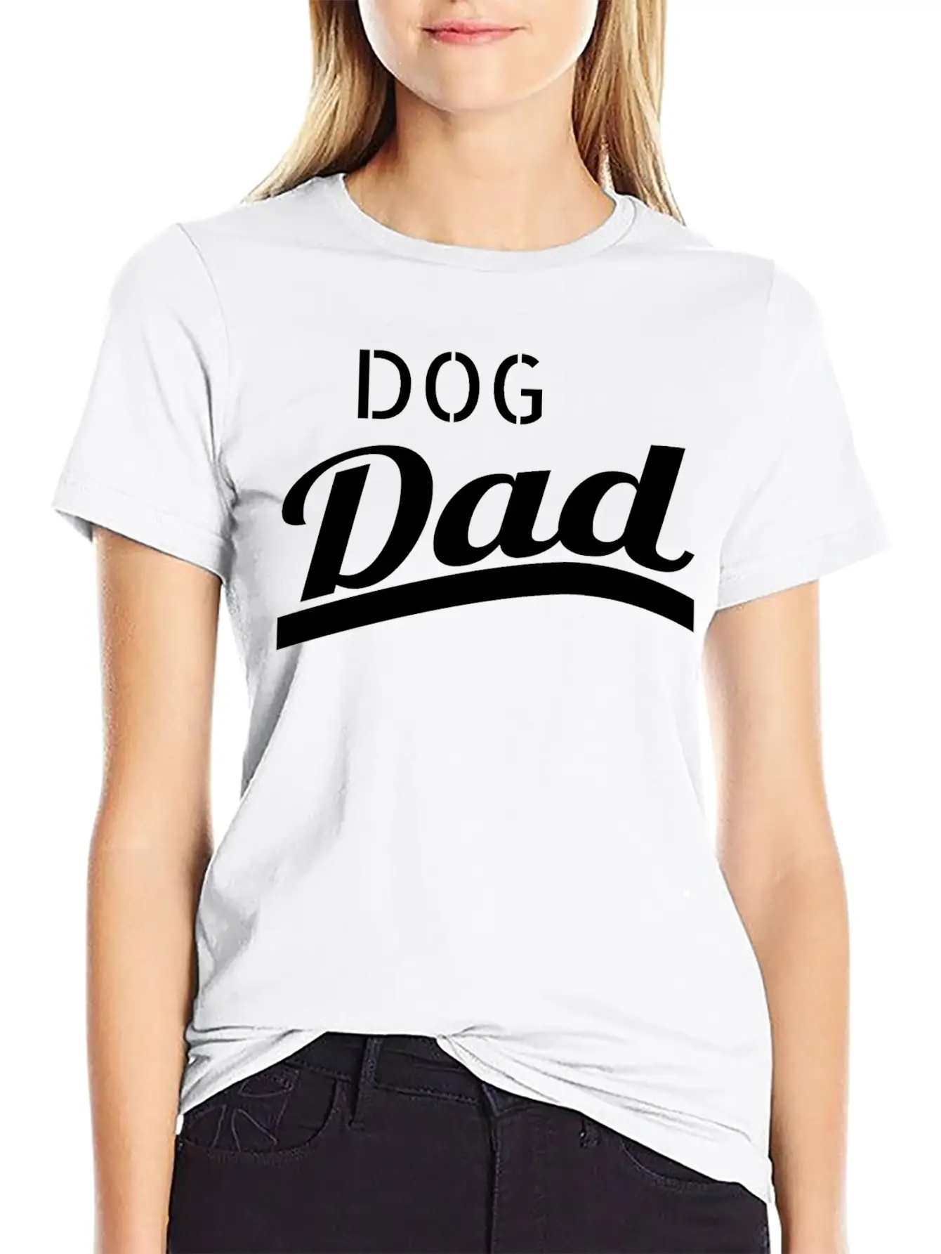 Dog - Dog Dad Unisex Short Sleeve Soft Cotton T-Shirt – Casual Everyday Wear