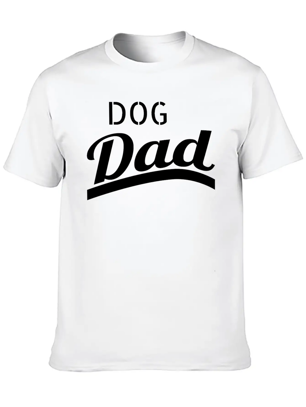 Dog - Dog Dad Unisex Short Sleeve Soft Cotton T-Shirt – Casual Everyday Wear