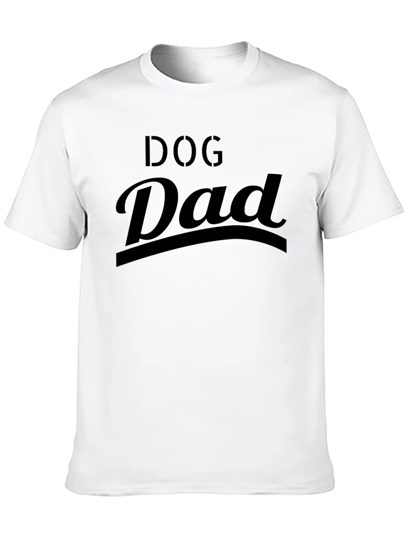 Dog - Dog Dad Unisex Short Sleeve Soft Cotton T-Shirt – Casual Everyday Wear