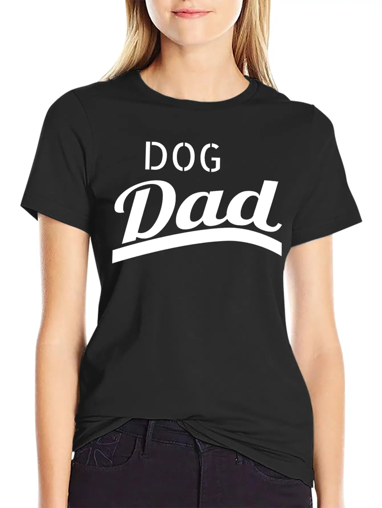 Dog - Dog Dad Unisex Short Sleeve Soft Cotton T-Shirt – Casual Everyday Wear