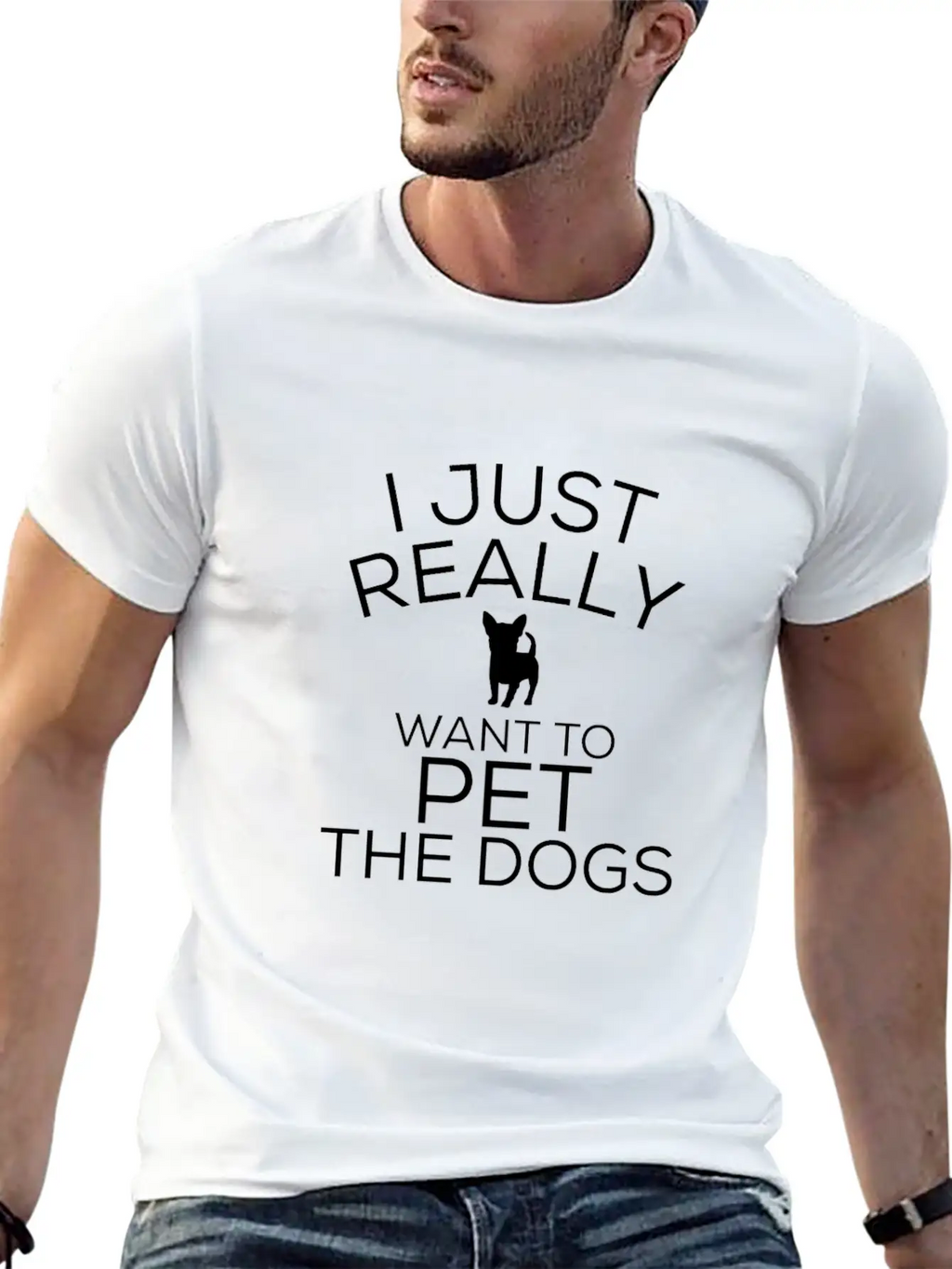 Dog Dog Owner Pet Lover Gift Unisex Short Sleeve Soft Cotton T-Shirt – Casual Everyday Wear