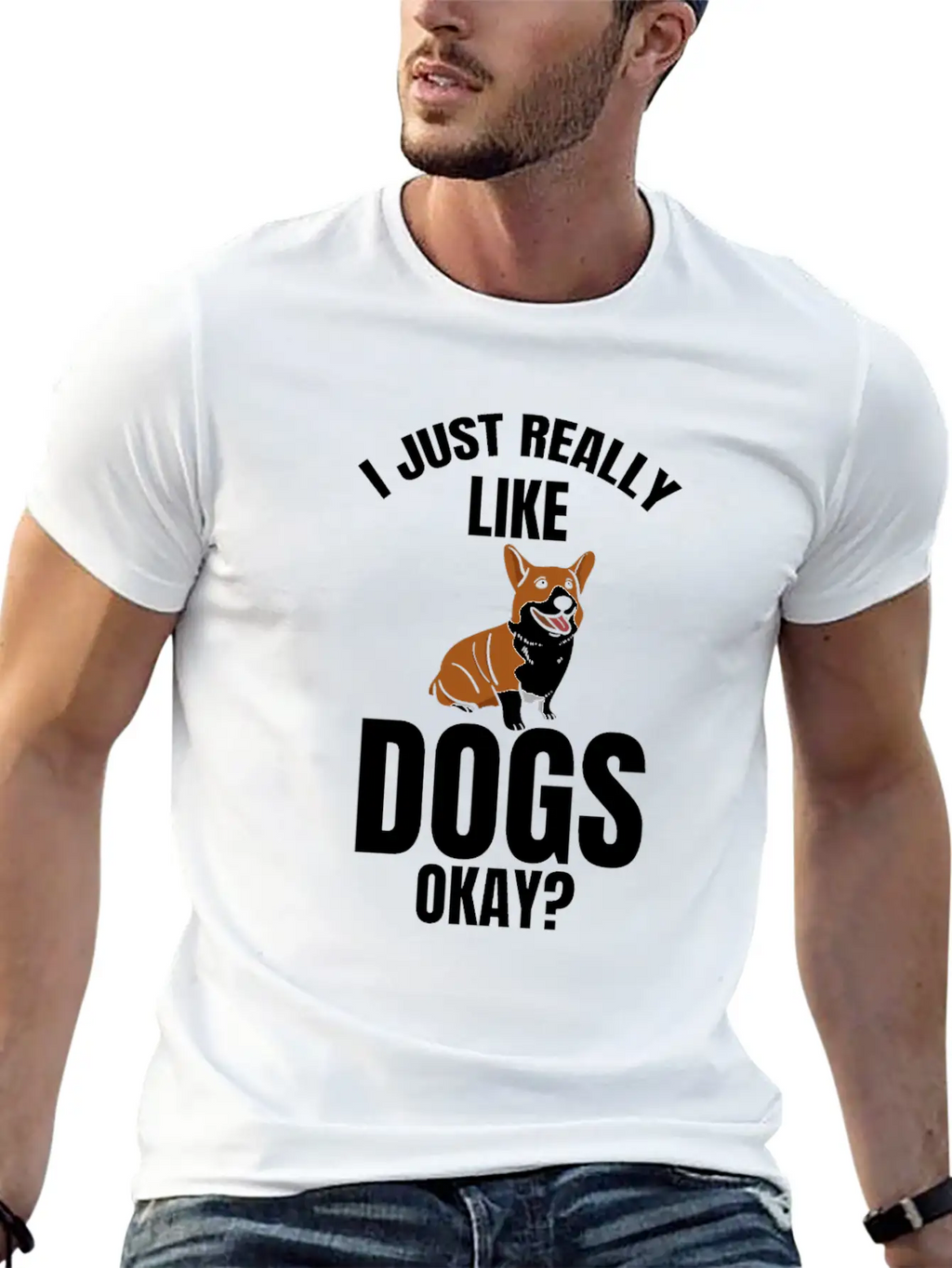 Dog Dogs I Like Dogs Gift Dog Unisex Casual T-Shirt – Clean Design For Daily Comfort