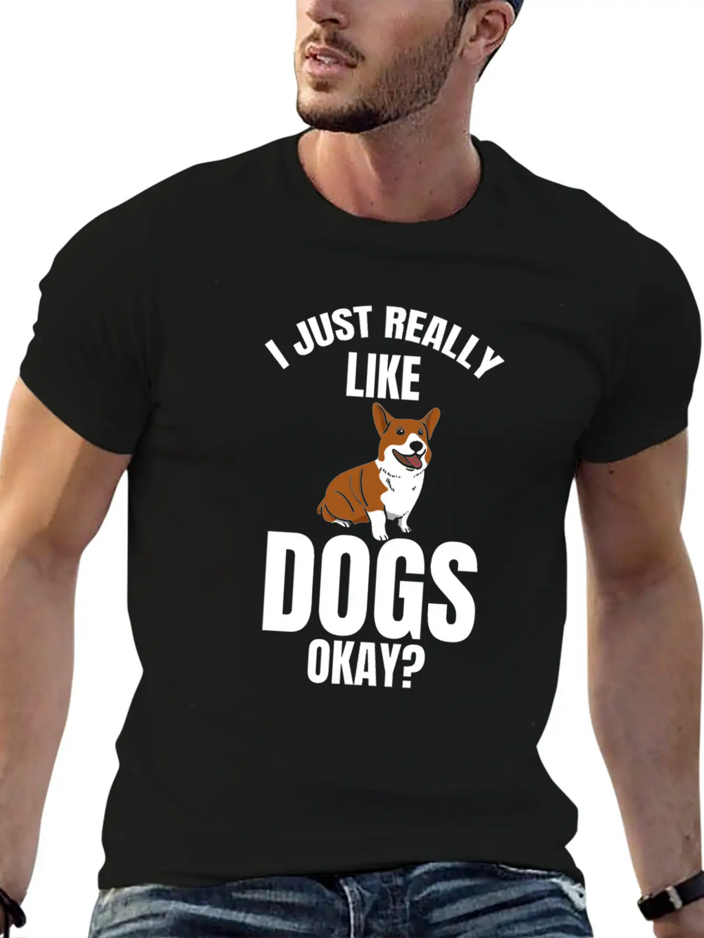 Dog Dogs I Like Dogs Gift Dog Unisex Casual T-Shirt – Clean Design For Daily Comfort