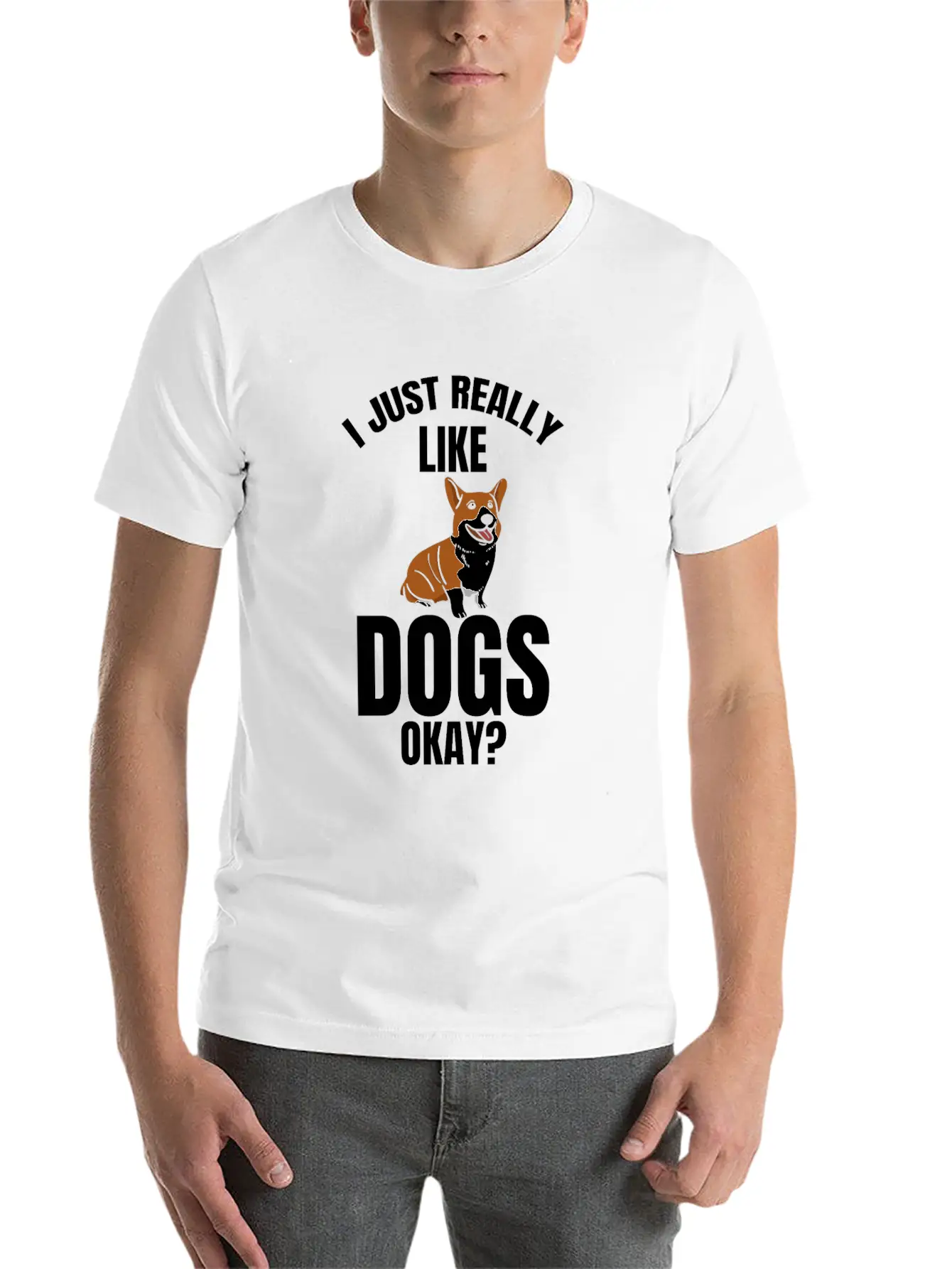 Dog Dogs I Like Dogs Gift Dog Unisex Casual T-Shirt – Clean Design For Daily Comfort