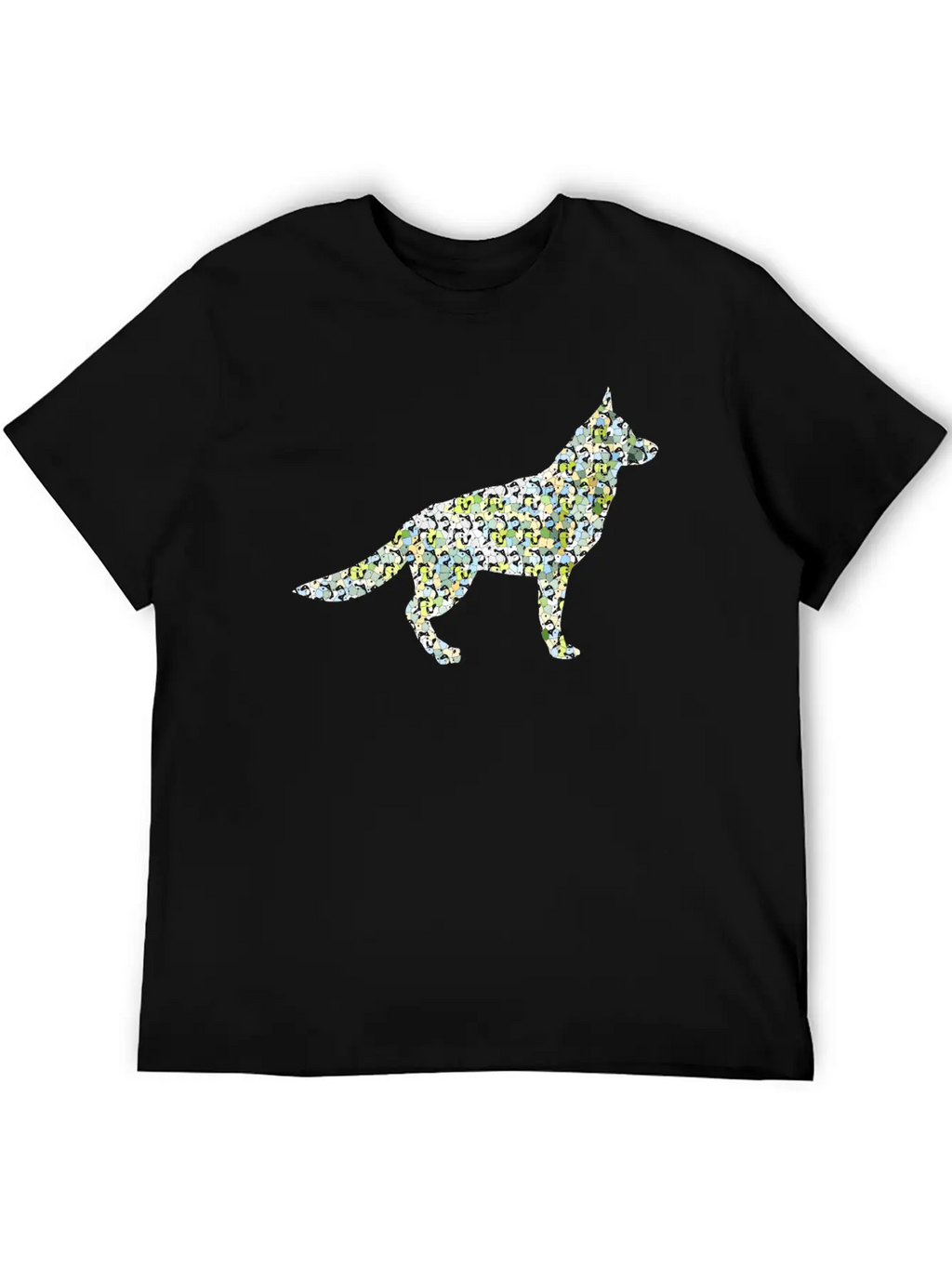 Dog Exclusive Design Gift Idea Mosaic Fashion Art Unisex Casual T-Shirt – Clean Design For Daily Comfort