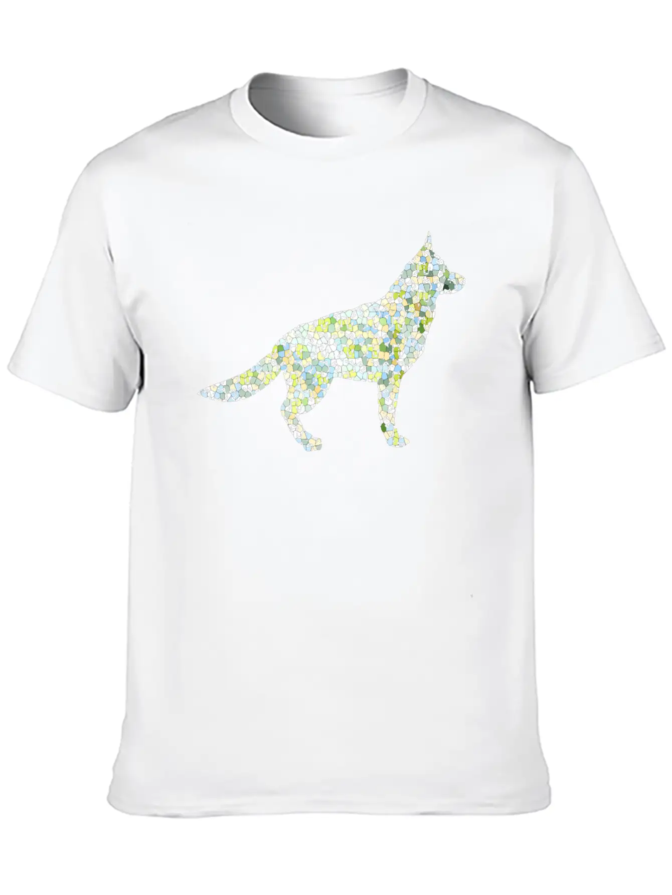 Dog Exclusive Design Gift Idea Mosaic Fashion Art Unisex Casual T-Shirt – Clean Design For Daily Comfort