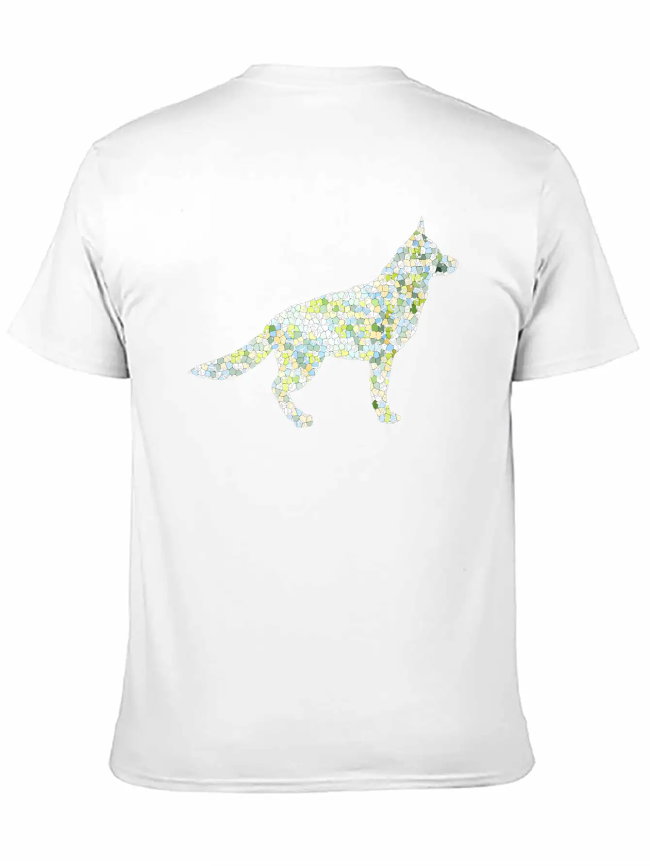 Dog Exclusive Design Gift Idea Mosaic Fashion Art Unisex Casual T-Shirt – Clean Design For Daily Comfort