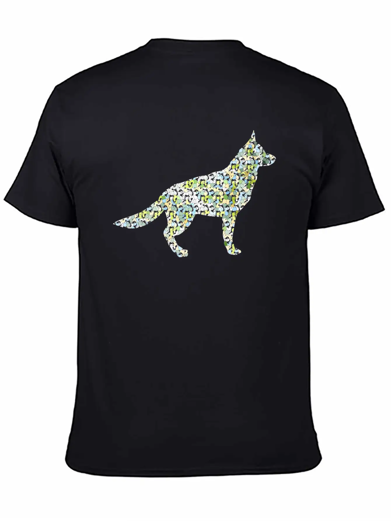 Dog Exclusive Design Gift Idea Mosaic Fashion Art Unisex Casual T-Shirt – Clean Design For Daily Comfort
