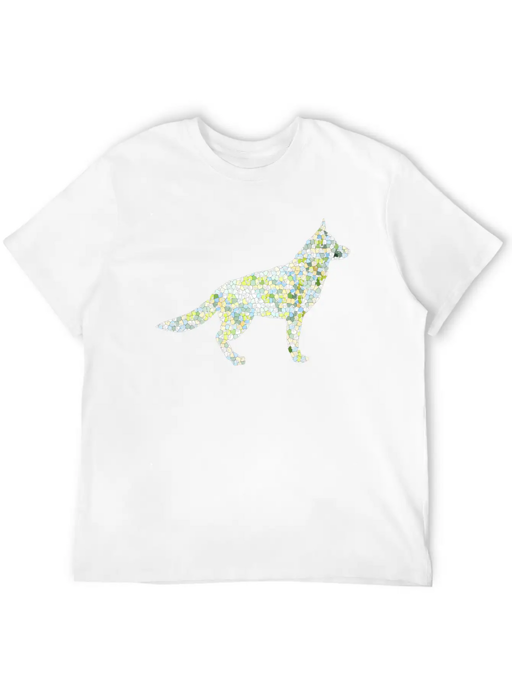 Dog Exclusive Design Gift Idea Mosaic Fashion Art Unisex Casual T-Shirt – Clean Design For Daily Comfort