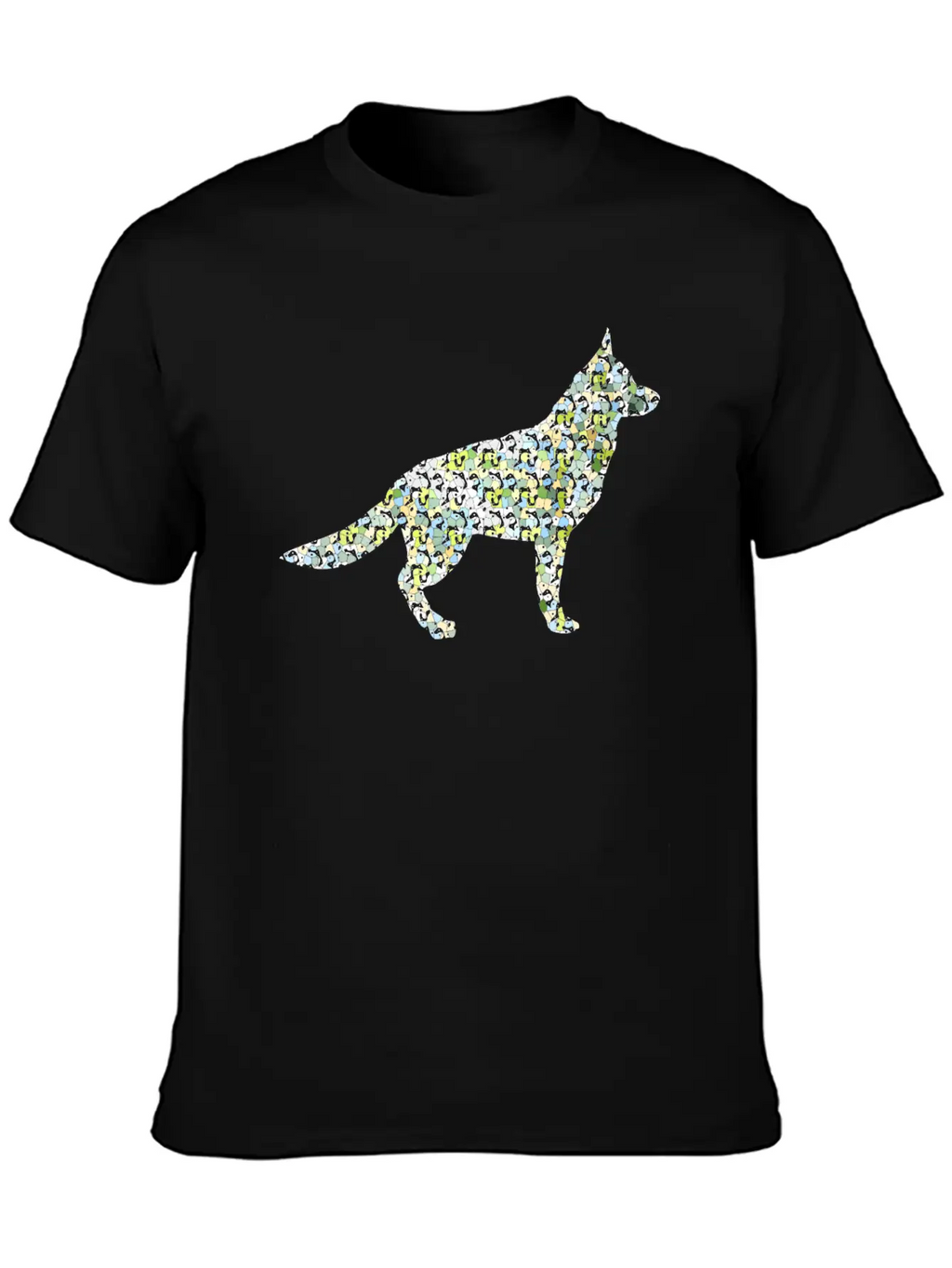 Dog Exclusive Design Gift Idea Mosaic Fashion Art Unisex Casual T-Shirt – Clean Design For Daily Comfort