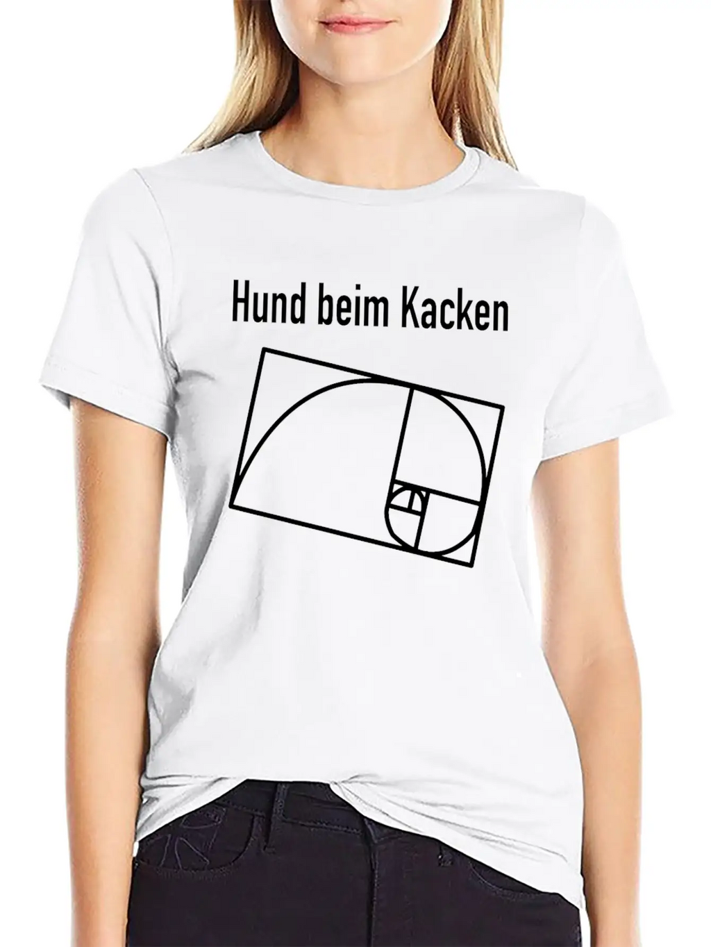 Dog Geometry - Dog When Poking Geometry Classic Fit Graphic Tee For Daily Comfort – Unisex Cotton Shirt