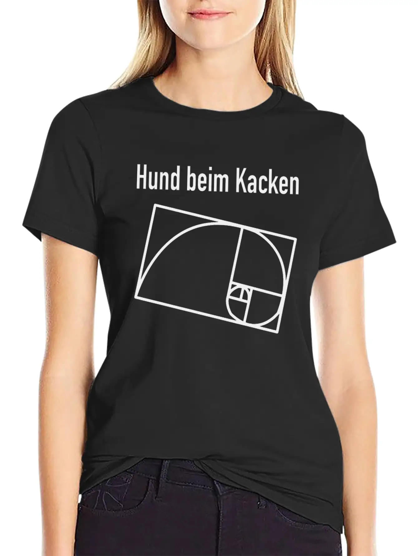 Dog Geometry - Dog When Poking Geometry Classic Fit Graphic Tee For Daily Comfort – Unisex Cotton Shirt