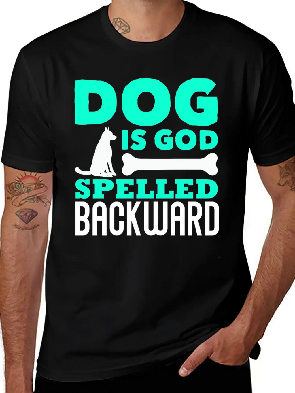 Dog God Dog God Pet Unisex Short Sleeve Soft Cotton T-Shirt – Casual Everyday Wear