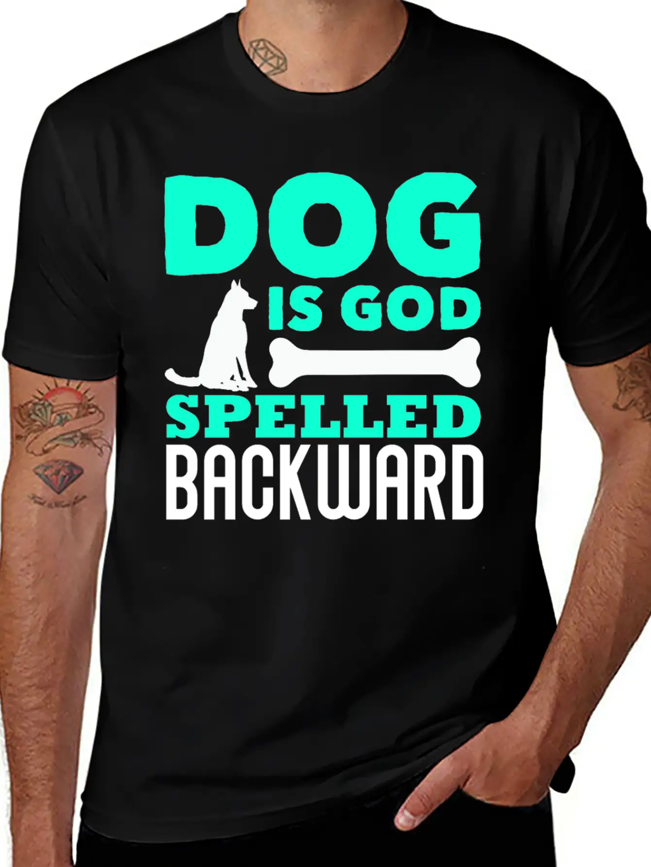 Dog God Dog God Pet Unisex Short Sleeve Soft Cotton T-Shirt – Casual Everyday Wear
