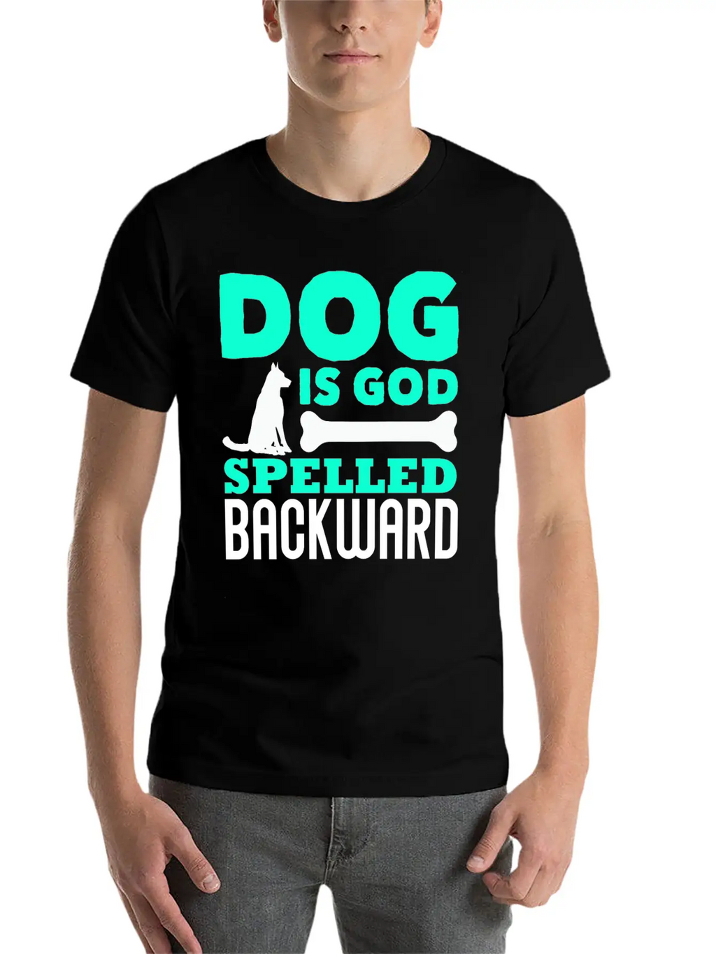 Dog God Dog God Pet Unisex Short Sleeve Soft Cotton T-Shirt – Casual Everyday Wear
