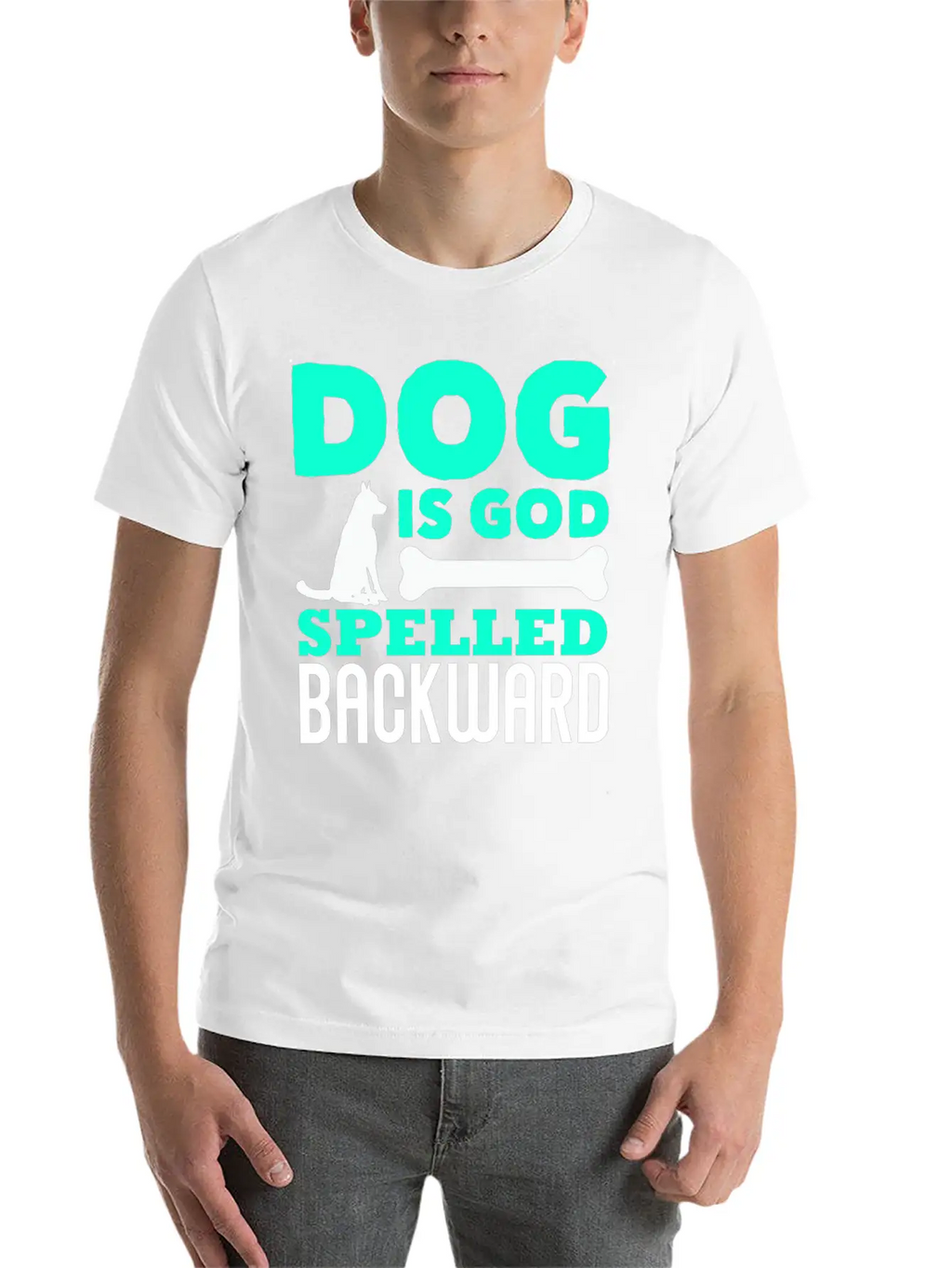 Dog God Dog God Pet Unisex Short Sleeve Soft Cotton T-Shirt – Casual Everyday Wear