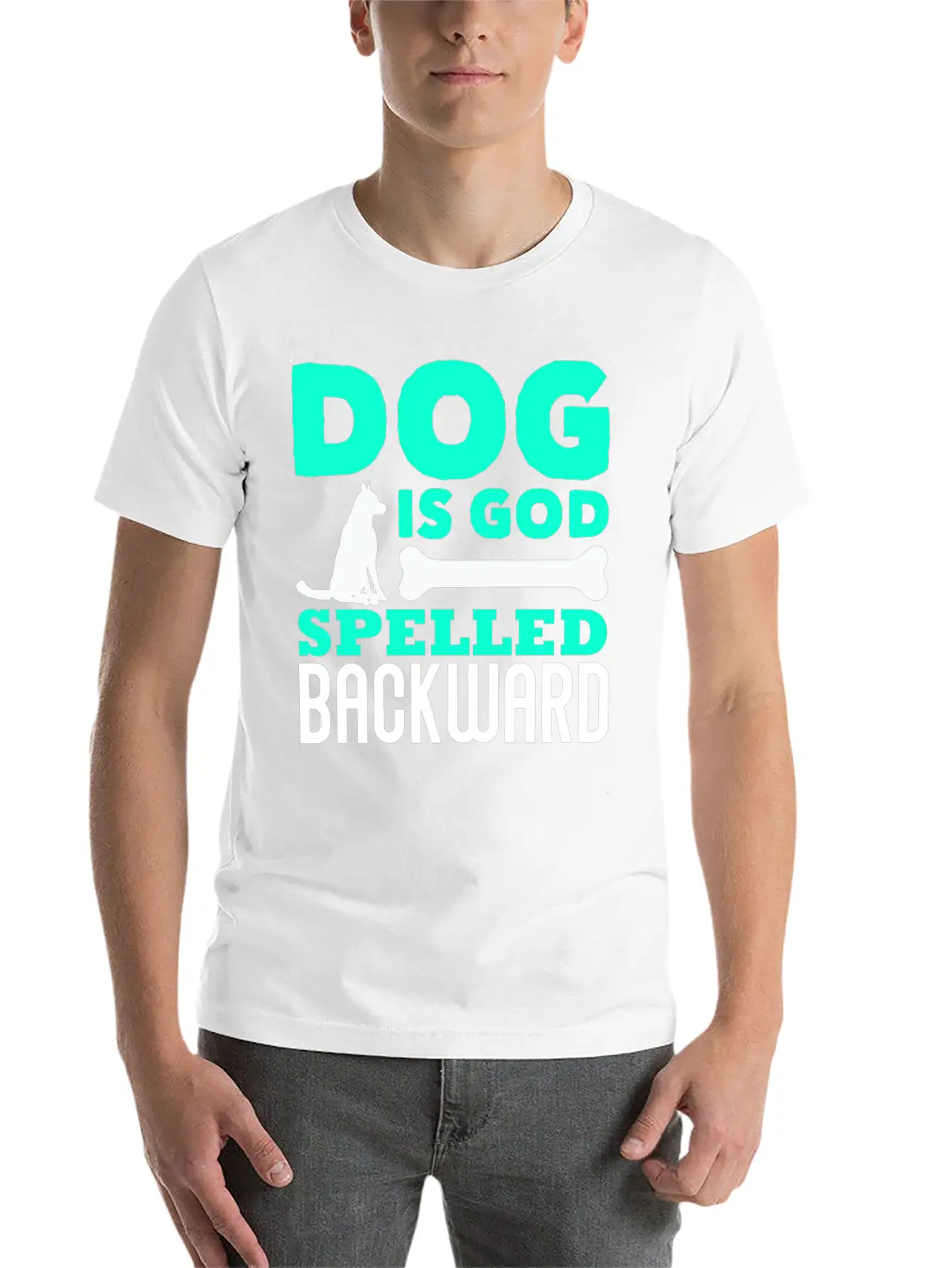 Dog God Dog God Pet Unisex Short Sleeve Soft Cotton T-Shirt – Casual Everyday Wear