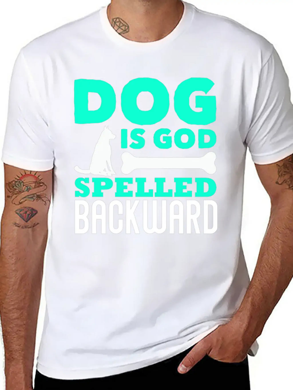 Dog God Dog God Pet Unisex Short Sleeve Soft Cotton T-Shirt – Casual Everyday Wear