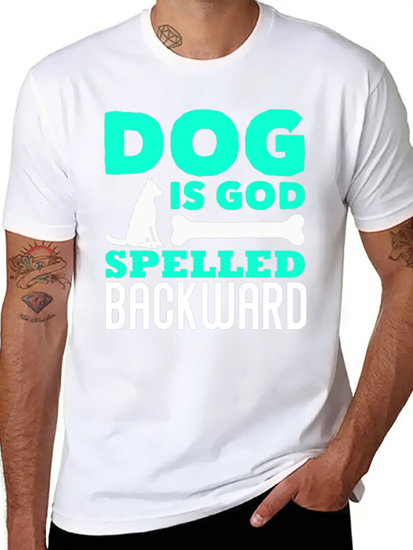 Dog God Dog God Pet Unisex Short Sleeve Soft Cotton T-Shirt – Casual Everyday Wear