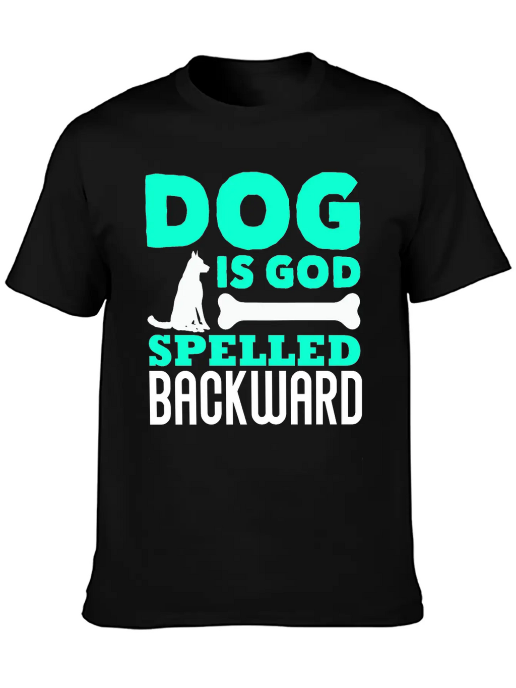 Dog God Dog God Pet Unisex Short Sleeve Soft Cotton T-Shirt – Casual Everyday Wear