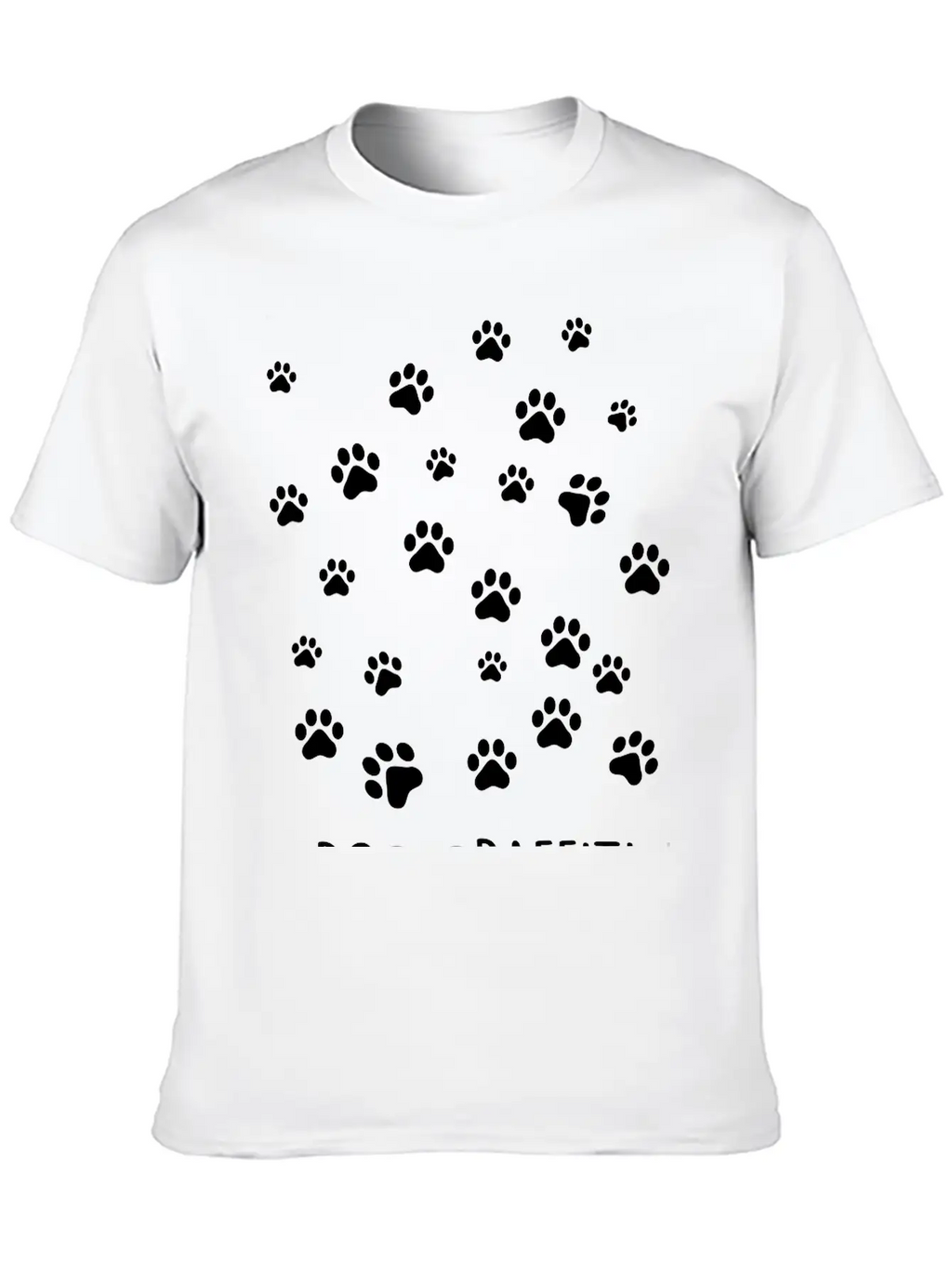 Dog Graffiti Casual Graphic T-Shirt – Simple And Comfortable Daily Wear