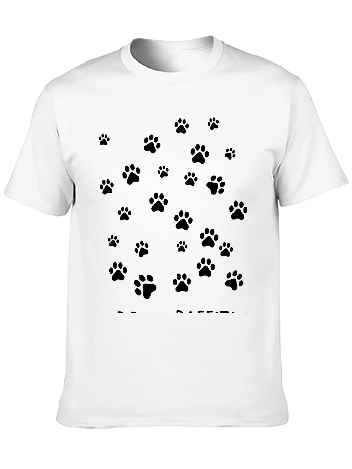 Dog Graffiti Casual Graphic T-Shirt – Simple And Comfortable Daily Wear