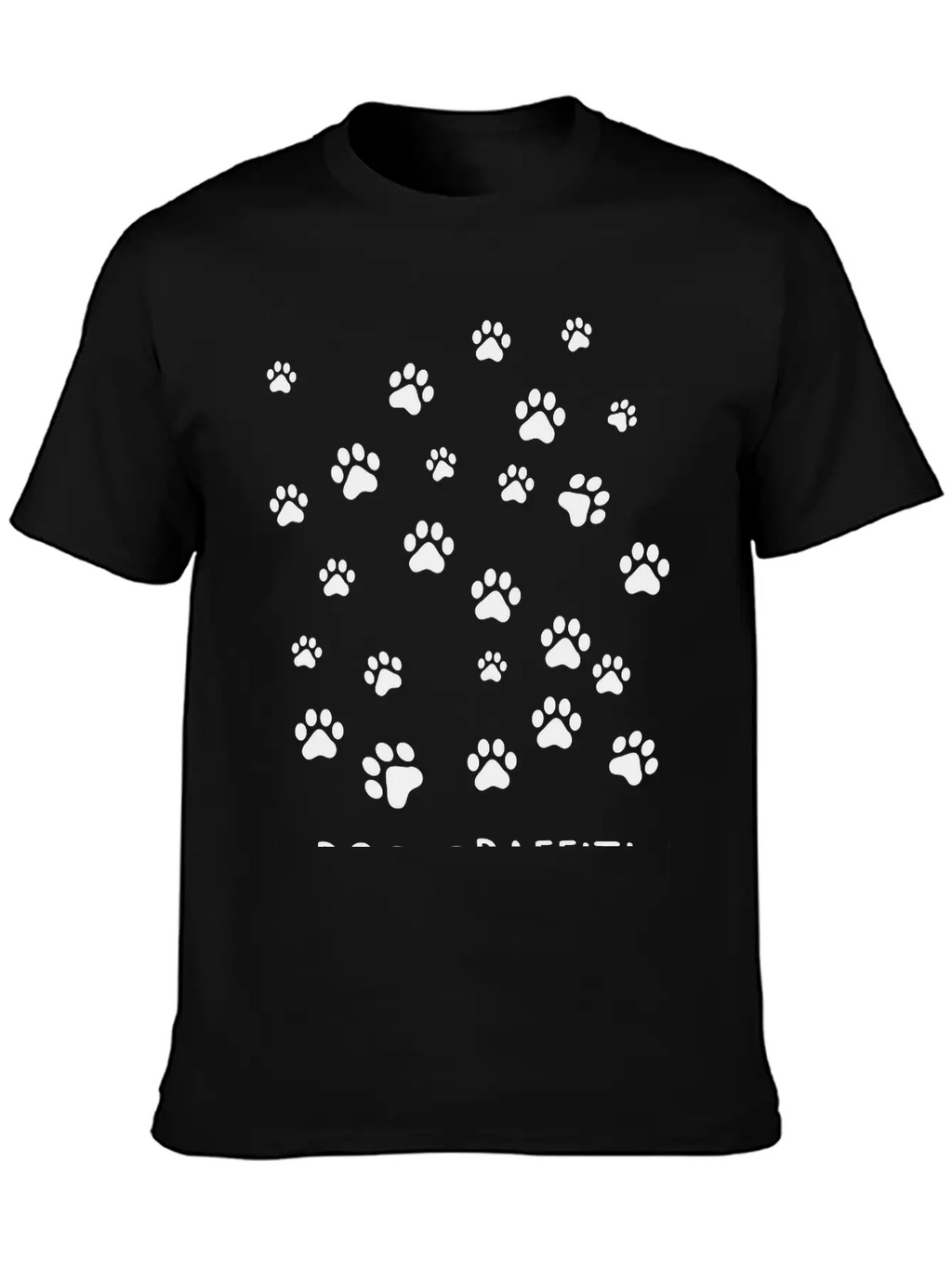Dog Graffiti Casual Graphic T-Shirt – Simple And Comfortable Daily Wear