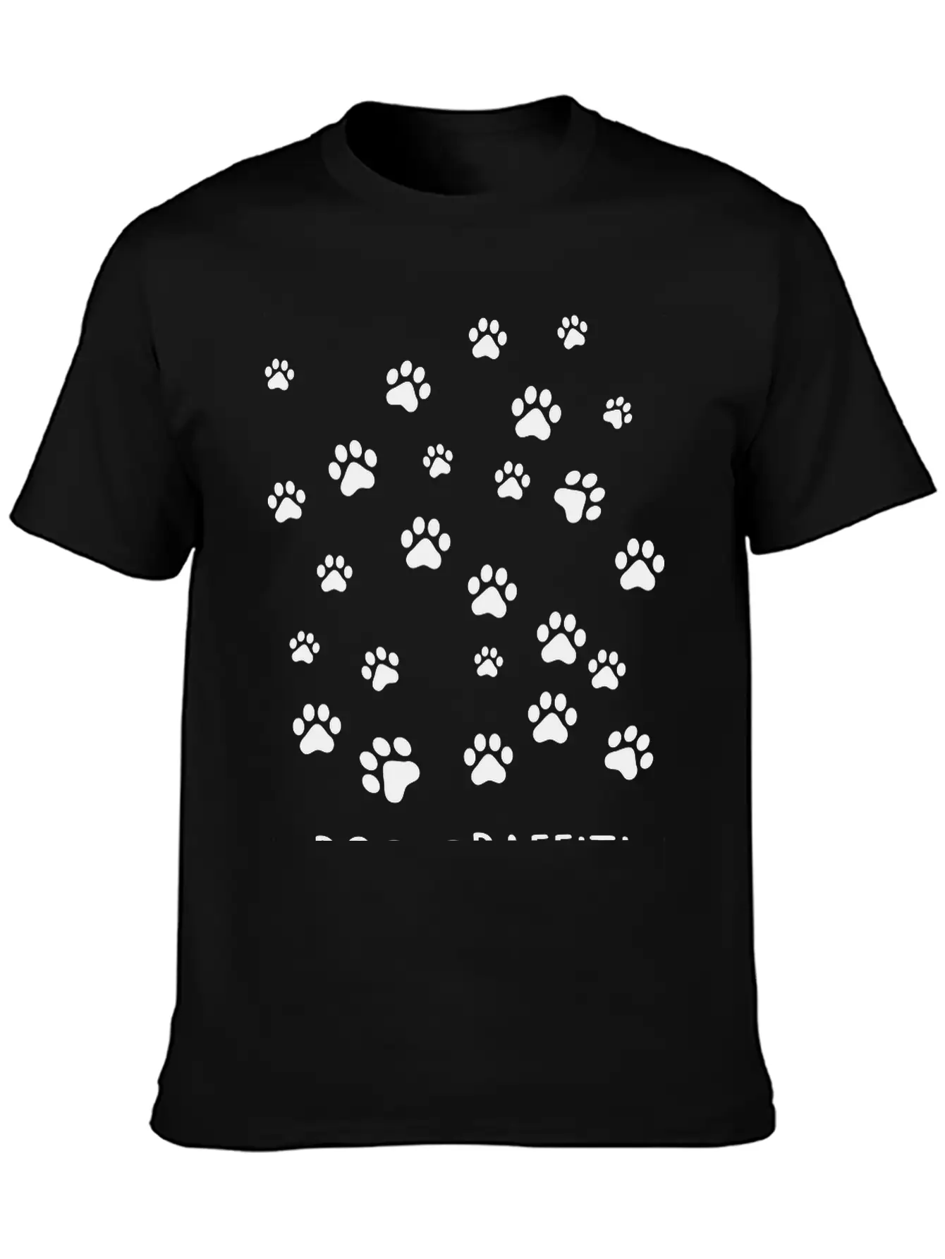 Dog Graffiti Casual Graphic T-Shirt – Simple And Comfortable Daily Wear