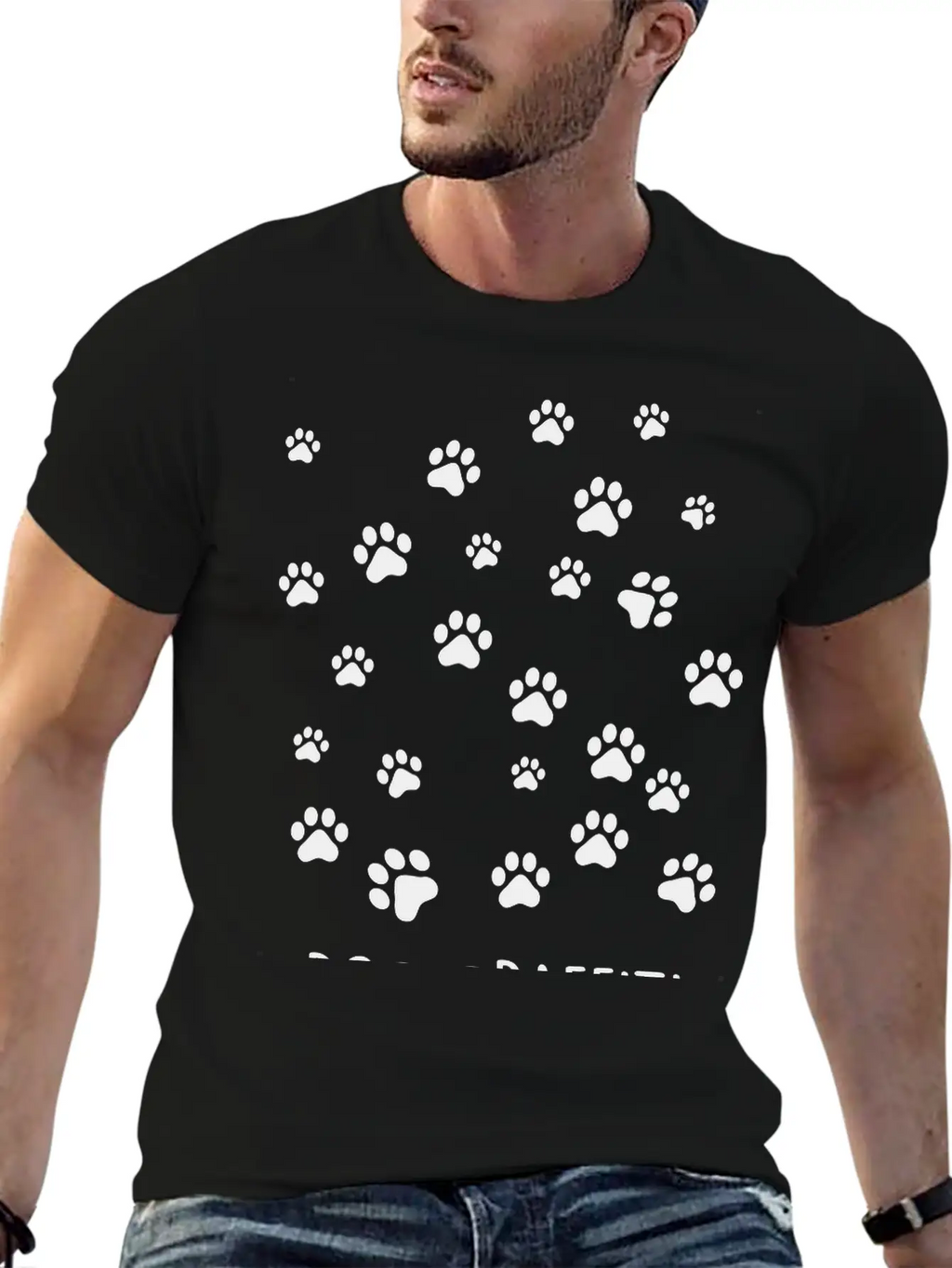Dog Graffiti Casual Graphic T-Shirt – Simple And Comfortable Daily Wear