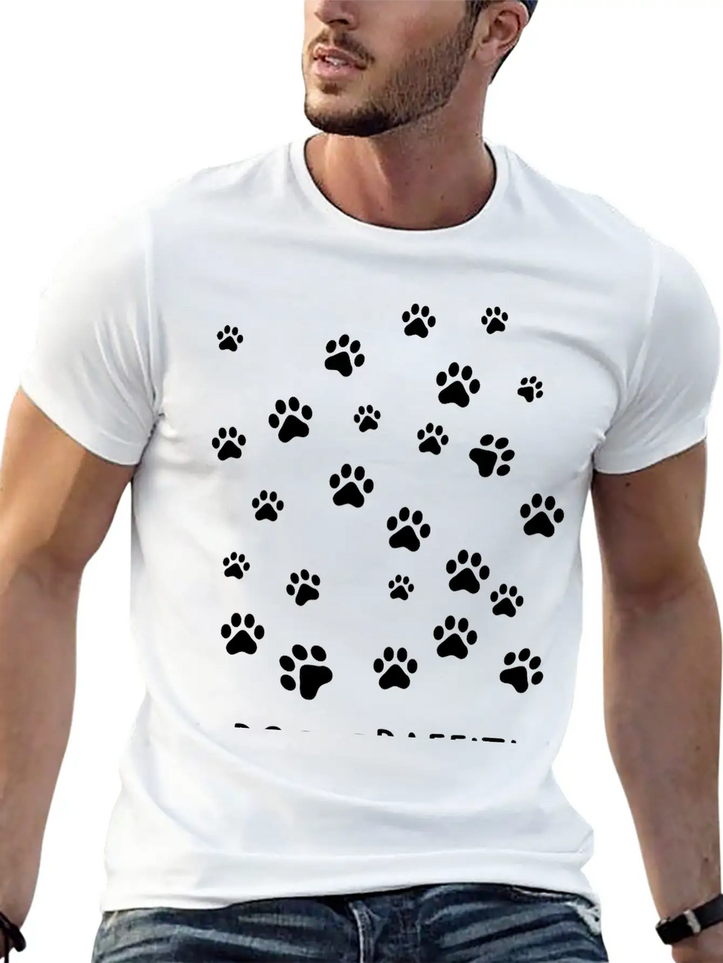 Dog Graffiti Casual Graphic T-Shirt – Simple And Comfortable Daily Wear
