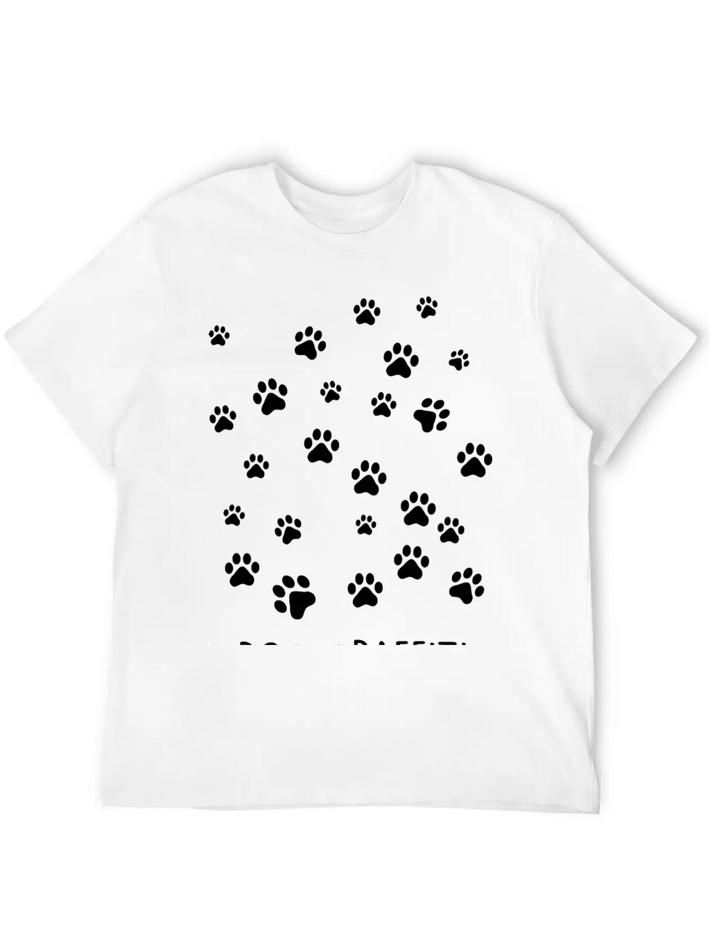 Dog Graffiti Casual Graphic T-Shirt – Simple And Comfortable Daily Wear