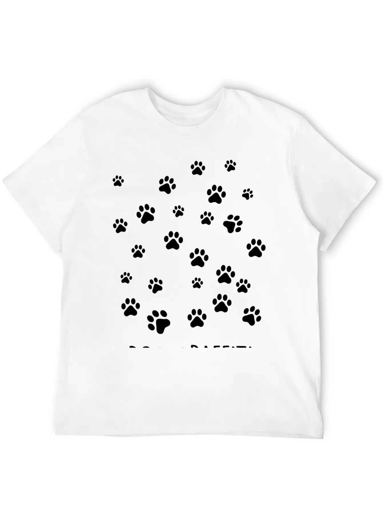 Dog Graffiti Casual Graphic T-Shirt – Simple And Comfortable Daily Wear