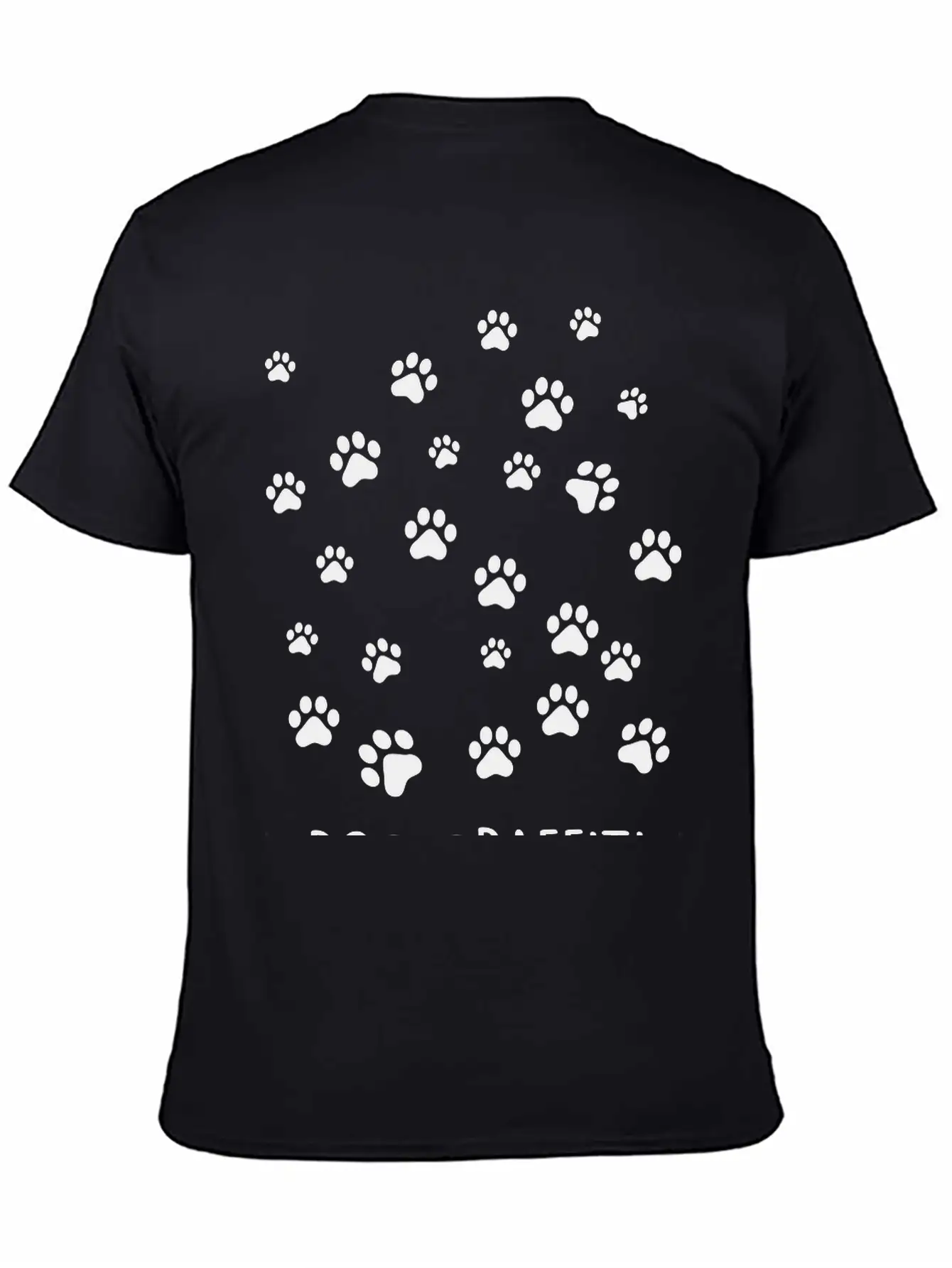 Dog Graffiti Casual Graphic T-Shirt – Simple And Comfortable Daily Wear