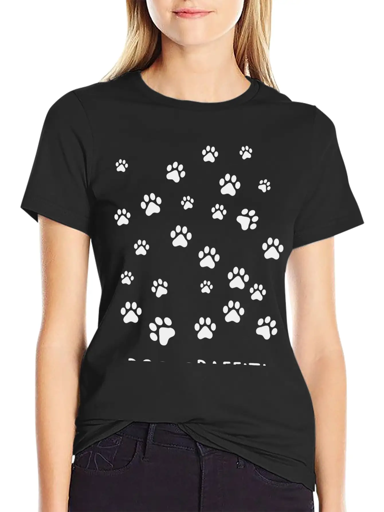 Dog Graffiti Casual Graphic T-Shirt – Simple And Comfortable Daily Wear