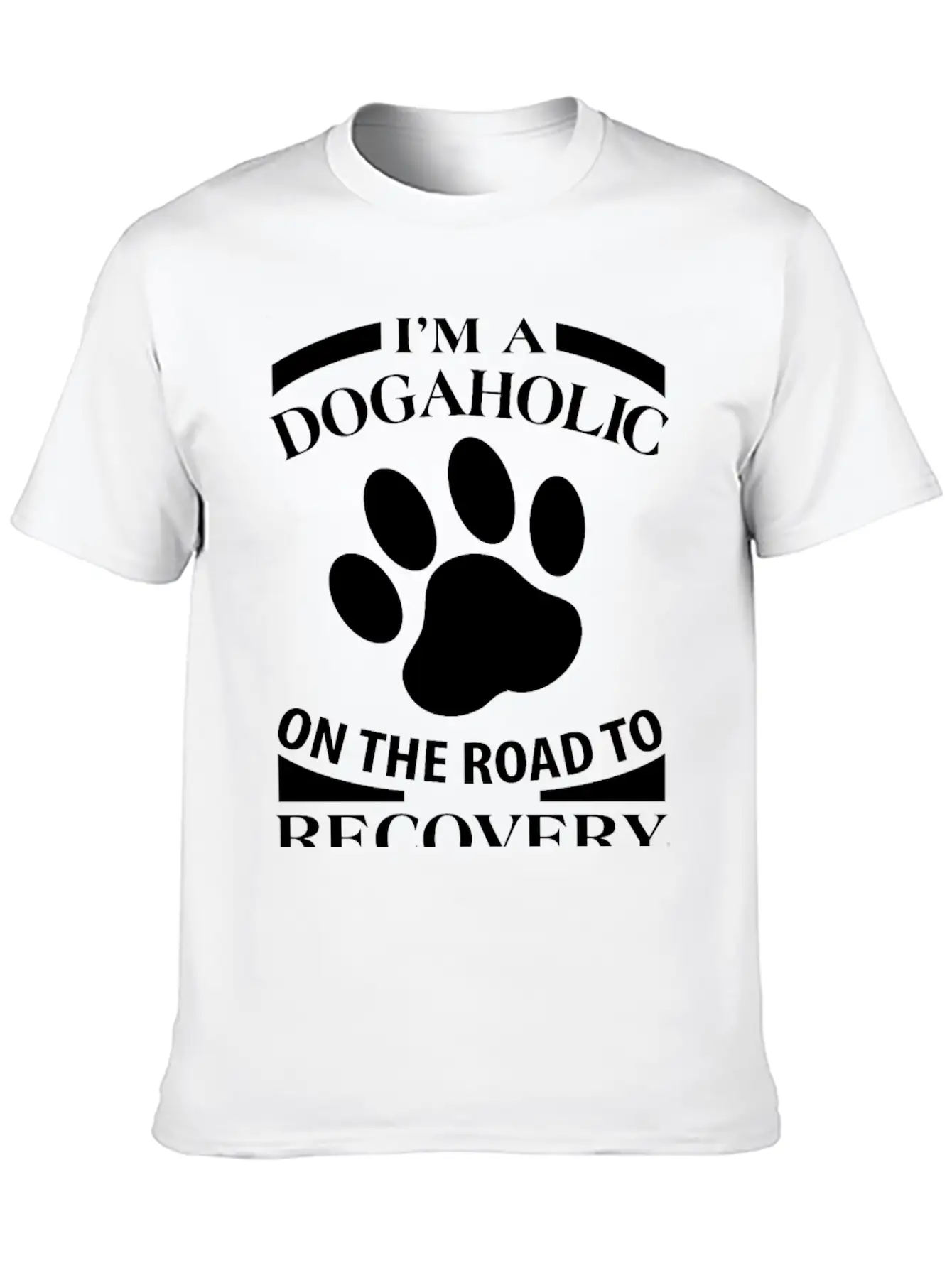 Dog - I'm A Dogaholic On The Road To Recovery Ju Essential Cotton Tee For Daily Outfits – Unisex Style