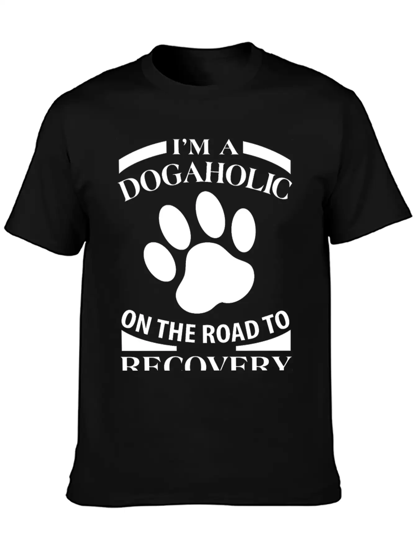 Dog - I'm A Dogaholic On The Road To Recovery Ju Essential Cotton Tee For Daily Outfits – Unisex Style