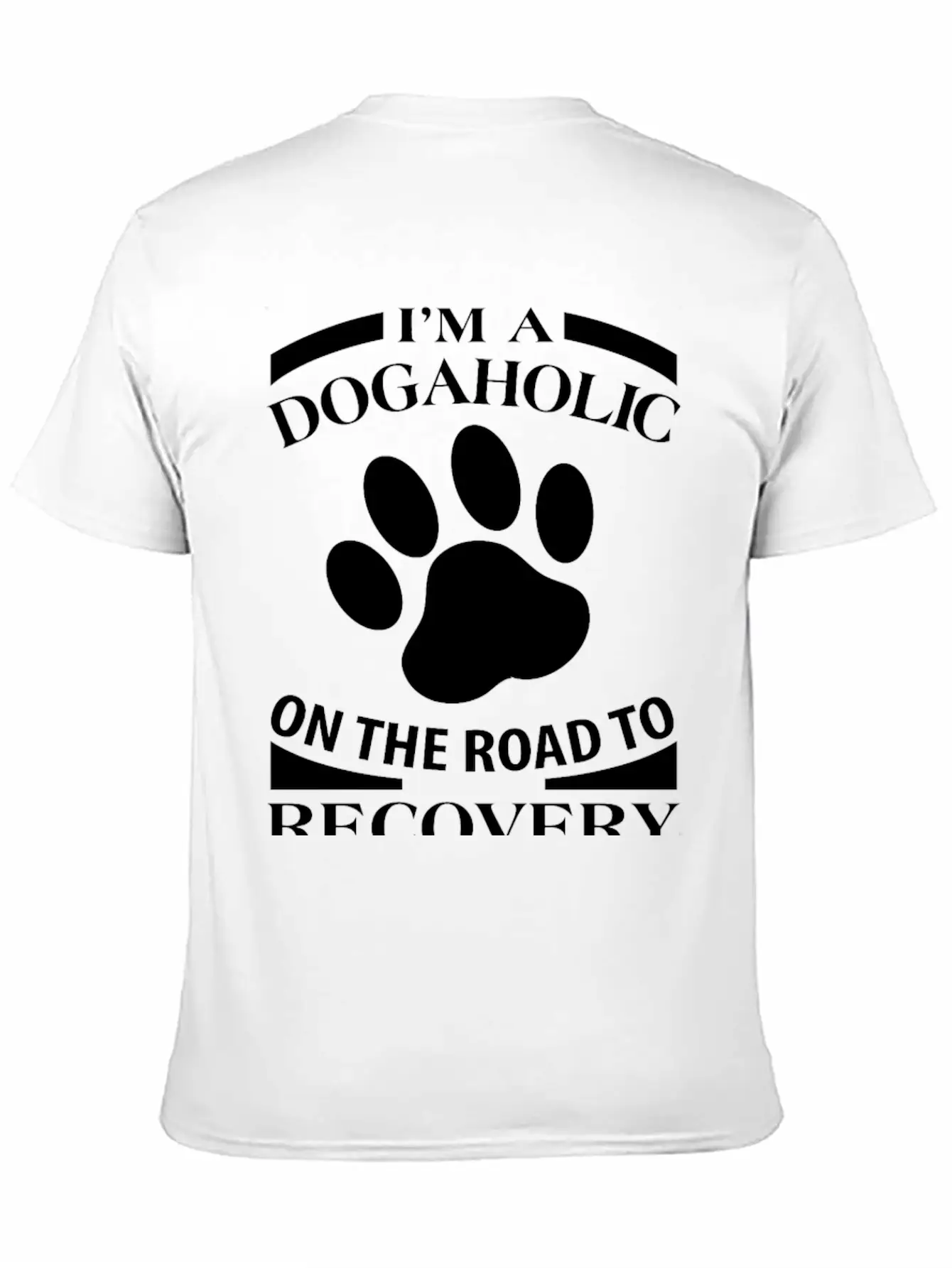 Dog - I'm A Dogaholic On The Road To Recovery Ju Essential Cotton Tee For Daily Outfits – Unisex Style